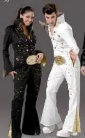 Elvis Costume / Queen of Rock 'n Roll / Deluxe Girl Rocker Elvis Impersonator Jumpsuit