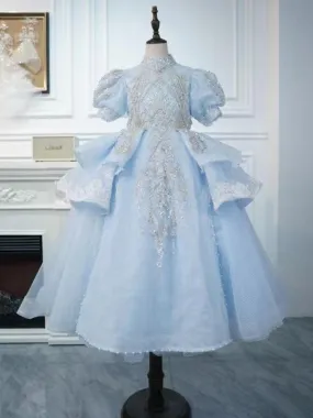 Enchanted Ice Princess Dress Dreamy Blue Princess Gown
