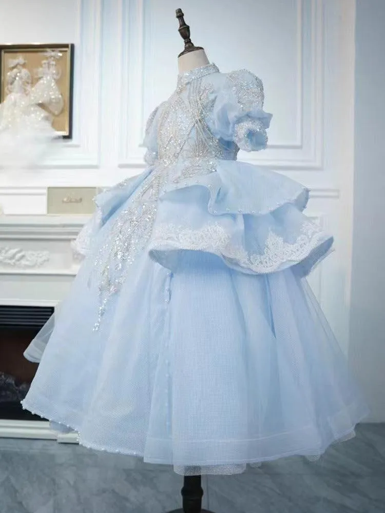 Enchanted Ice Princess Dress Dreamy Blue Princess Gown