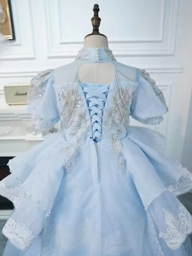 Enchanted Ice Princess Dress Dreamy Blue Princess Gown
