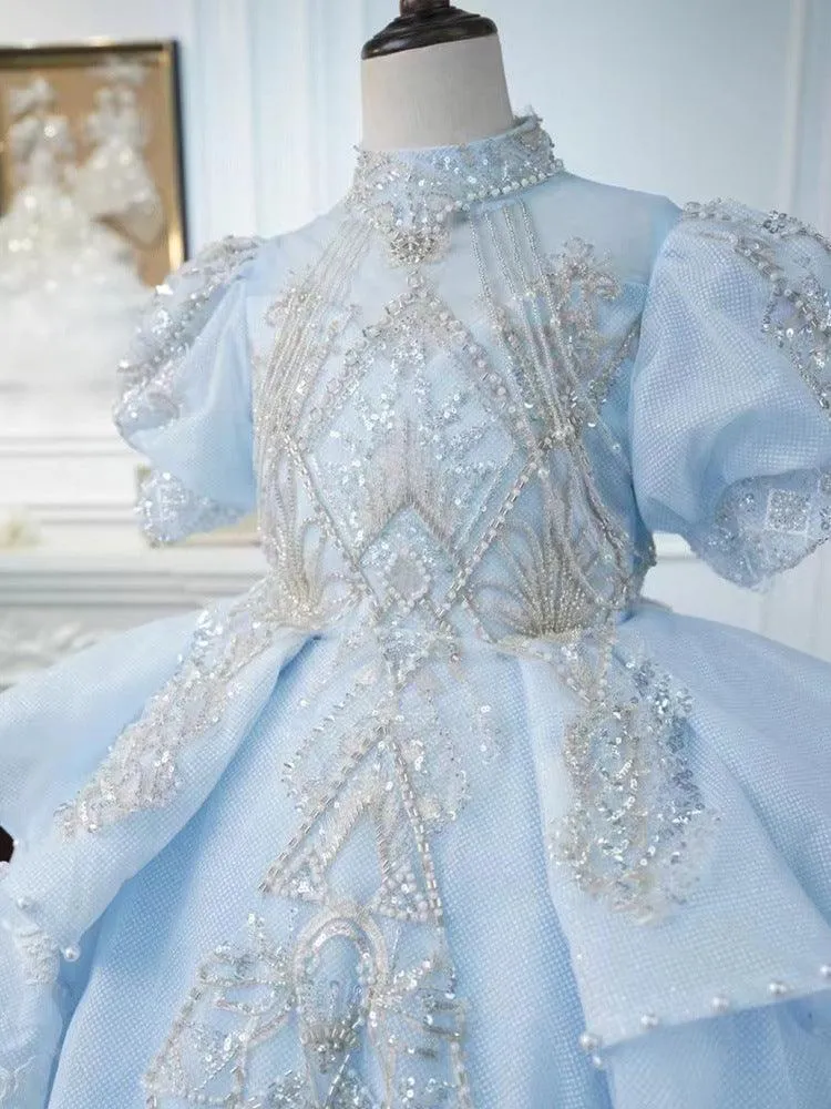 Enchanted Ice Princess Dress Dreamy Blue Princess Gown