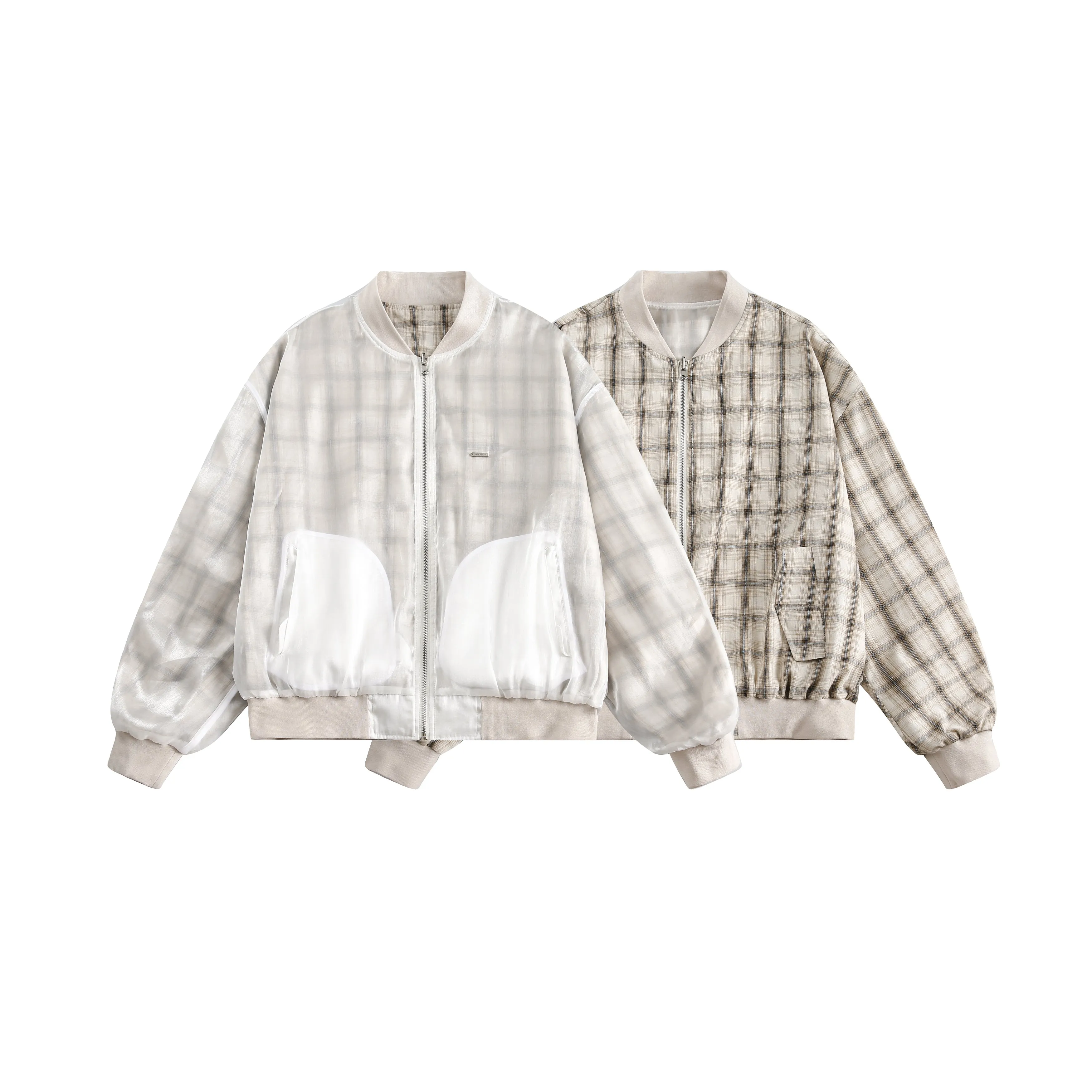 Faire Echo Futuristic Letter Embroidered Jacket