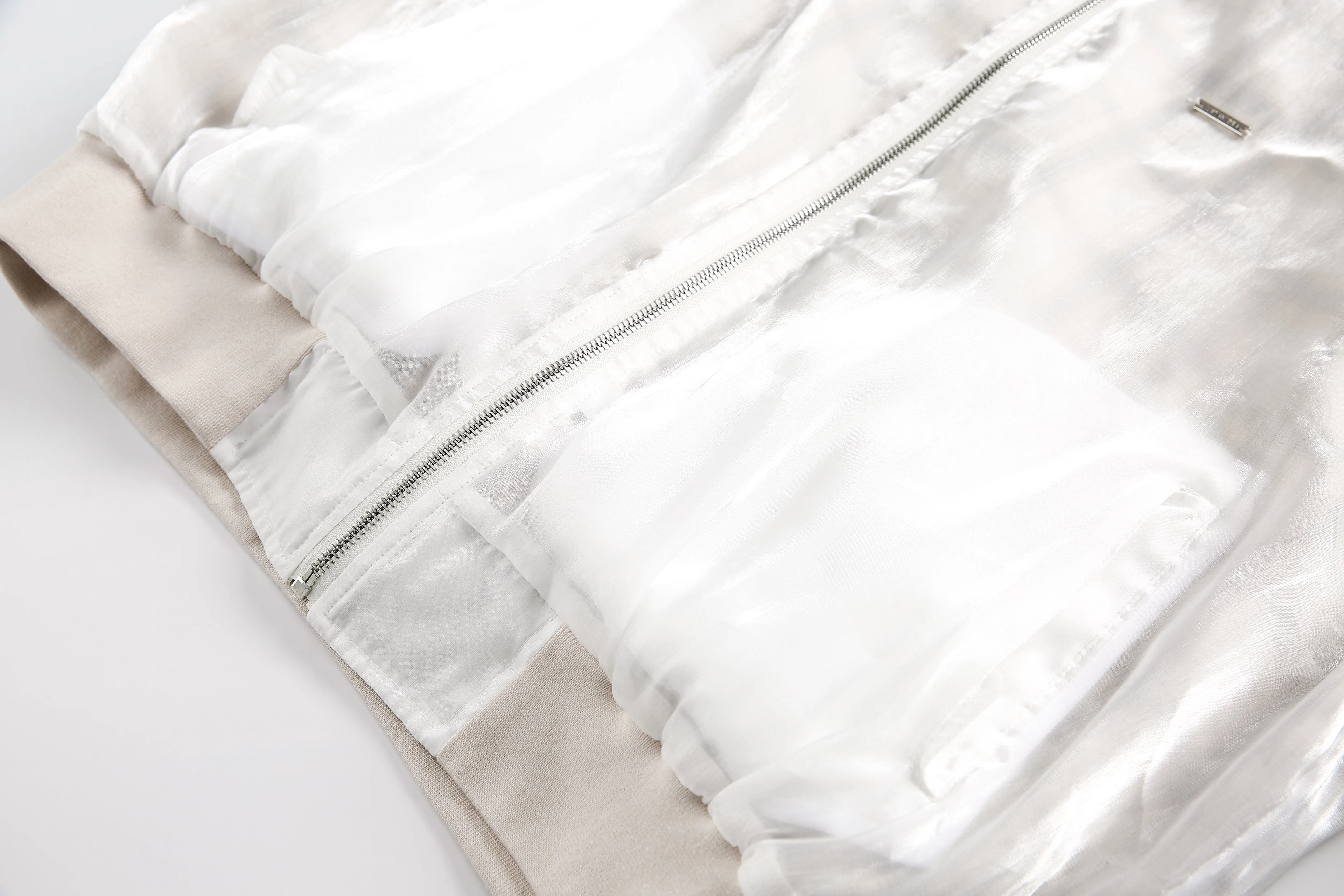 Faire Echo Futuristic Letter Embroidered Jacket