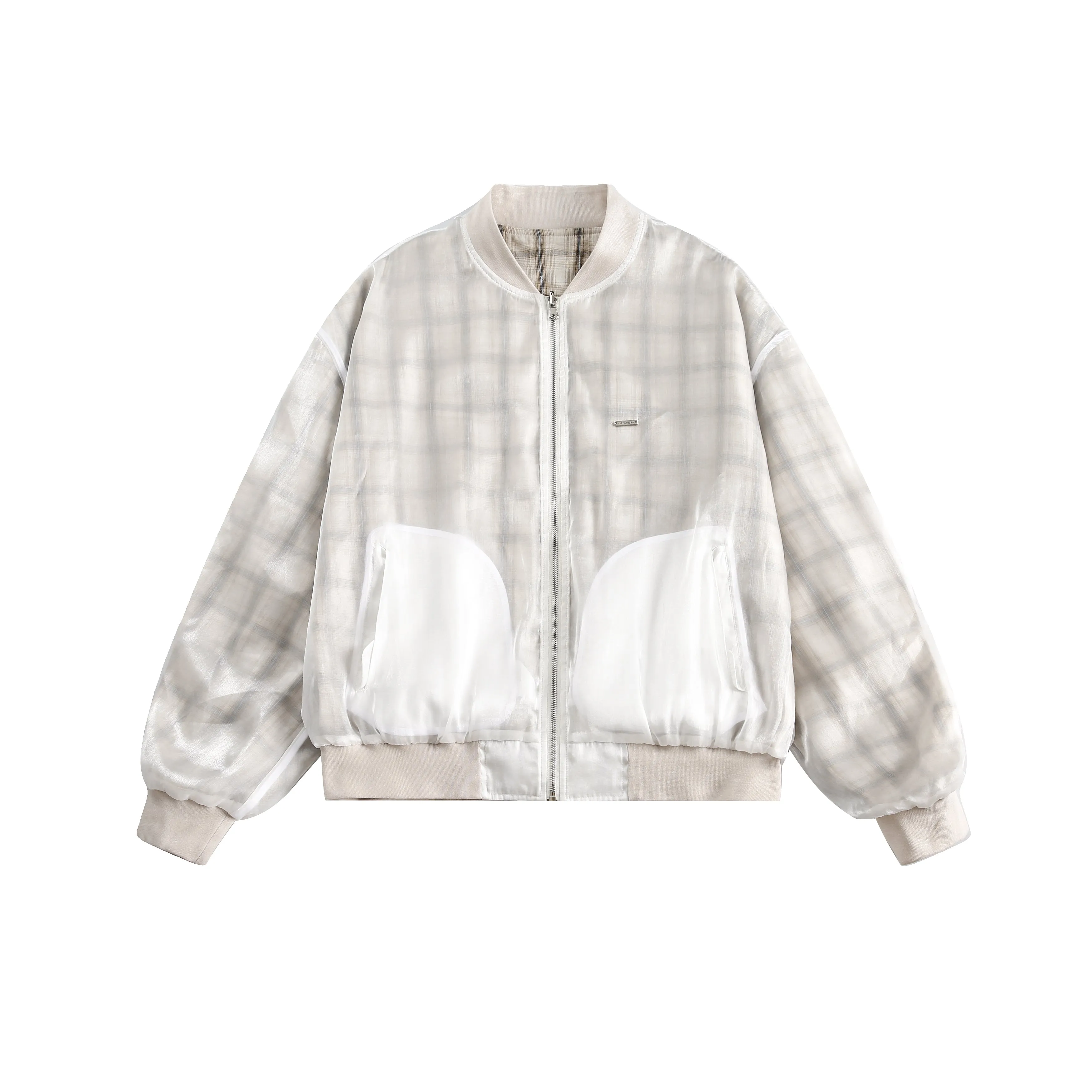 Faire Echo Futuristic Letter Embroidered Jacket