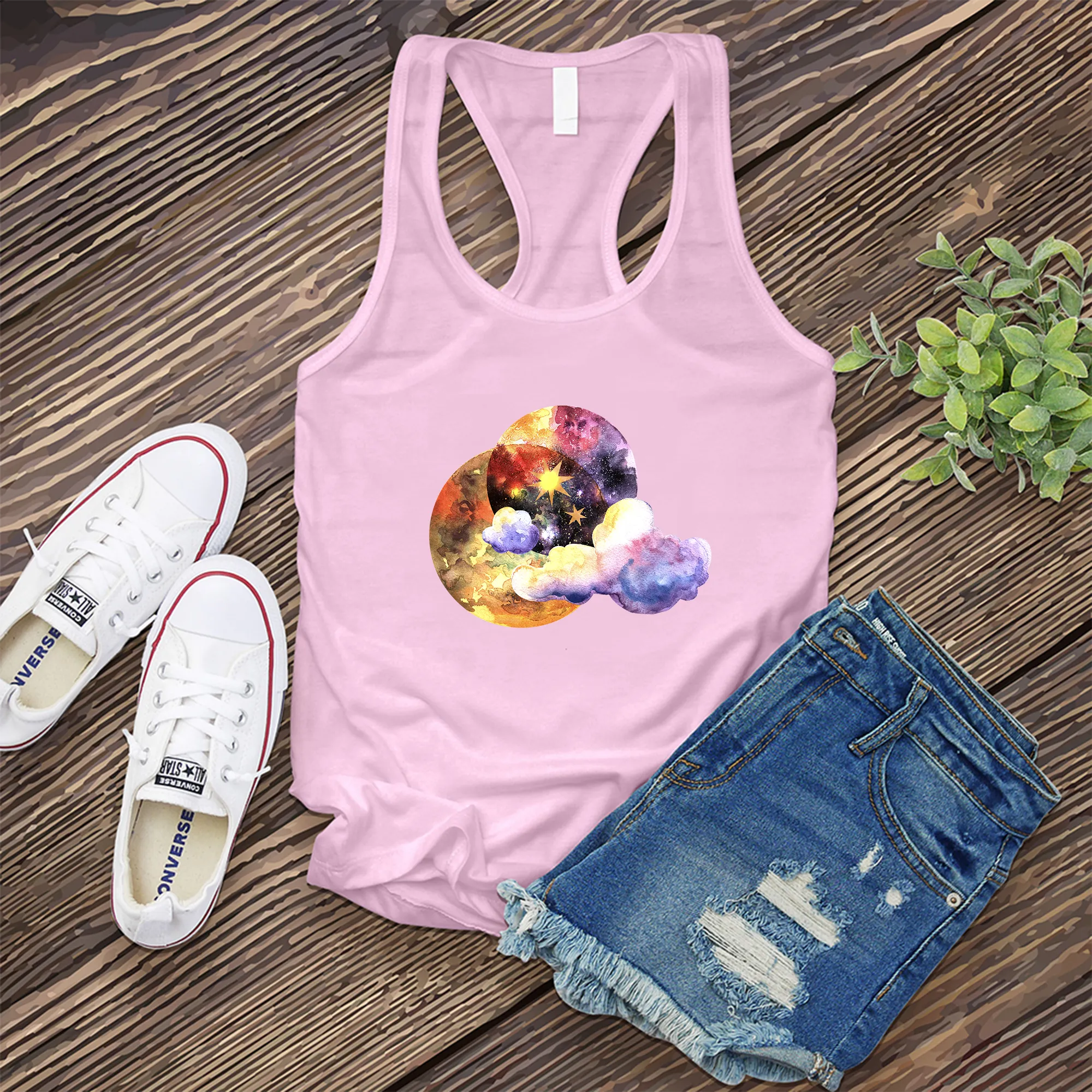 Galactic Watercolor Women's Tank Top