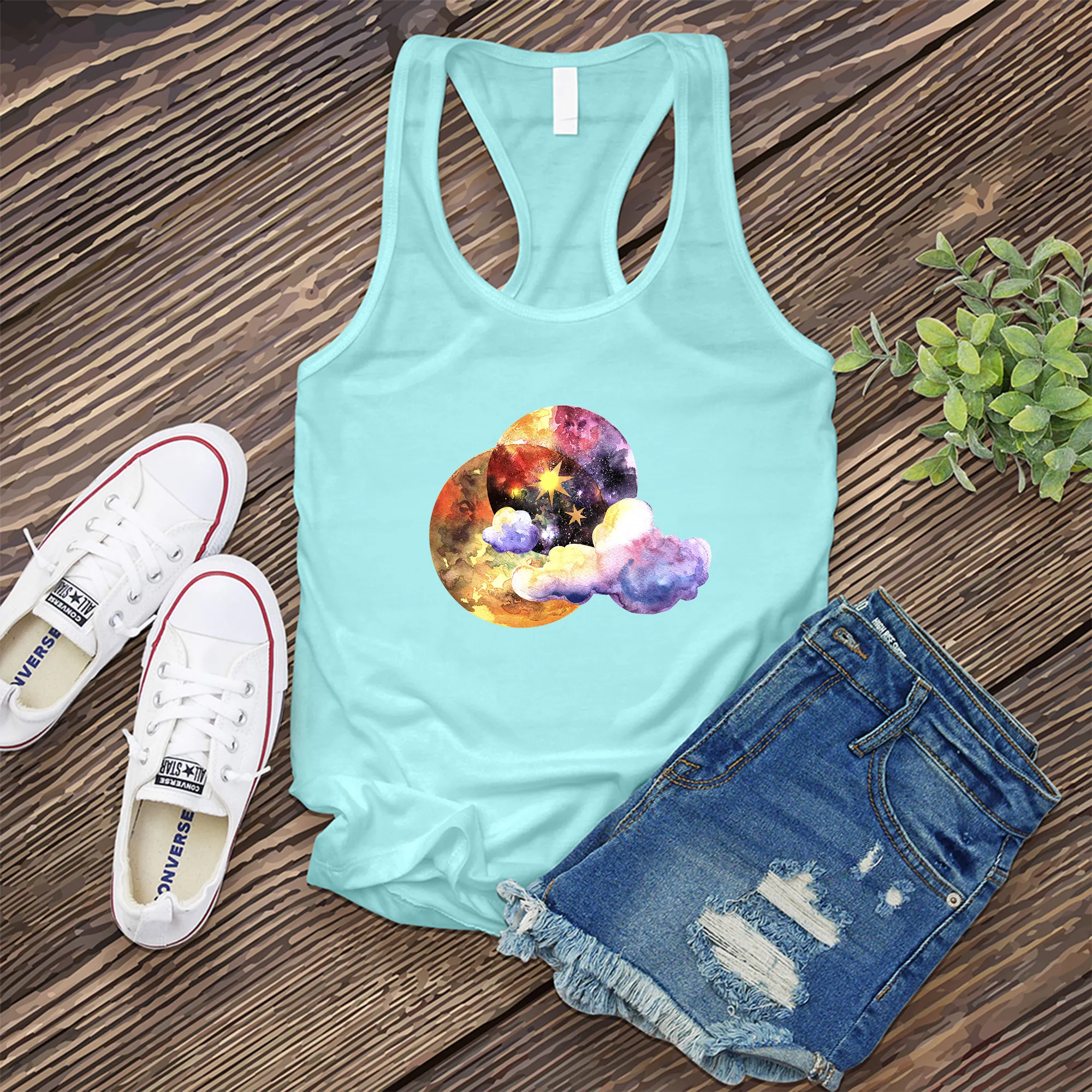 Galactic Watercolor Women's Tank Top