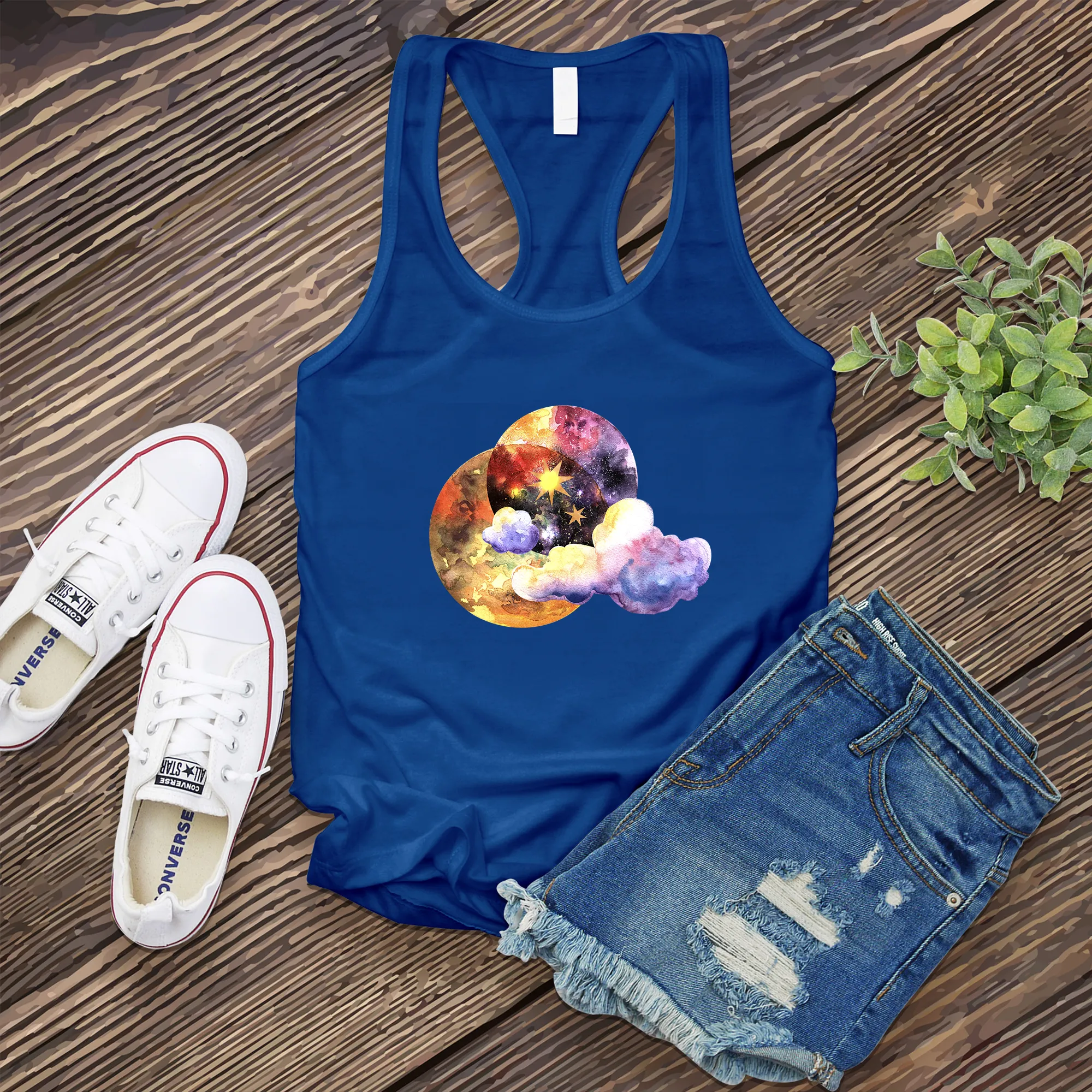 Galactic Watercolor Women's Tank Top