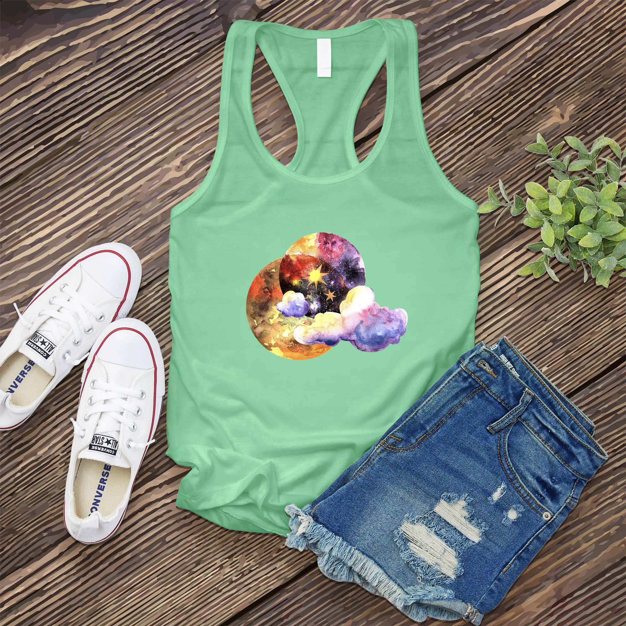 Galactic Watercolor Women's Tank Top