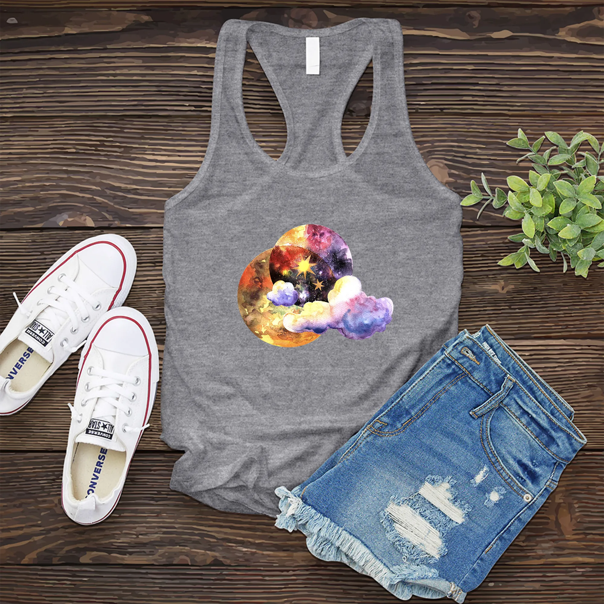 Galactic Watercolor Women's Tank Top
