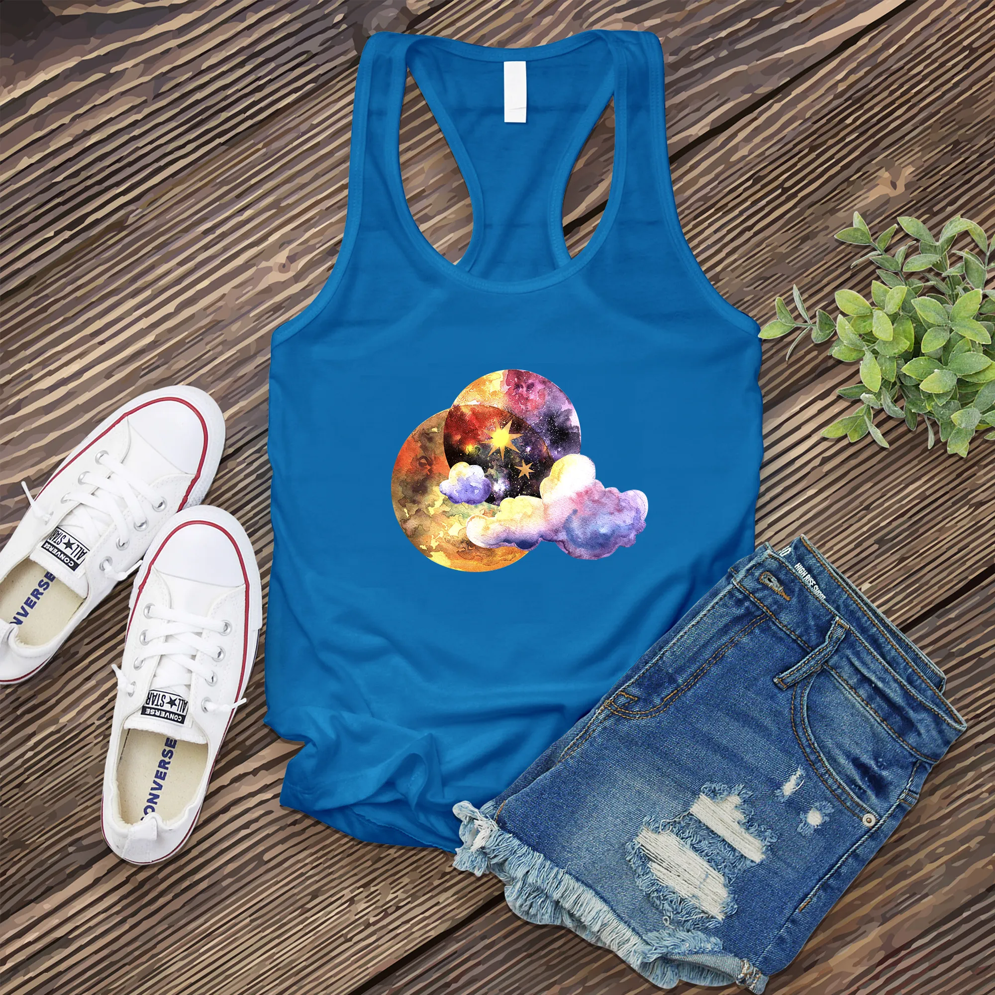 Galactic Watercolor Women's Tank Top