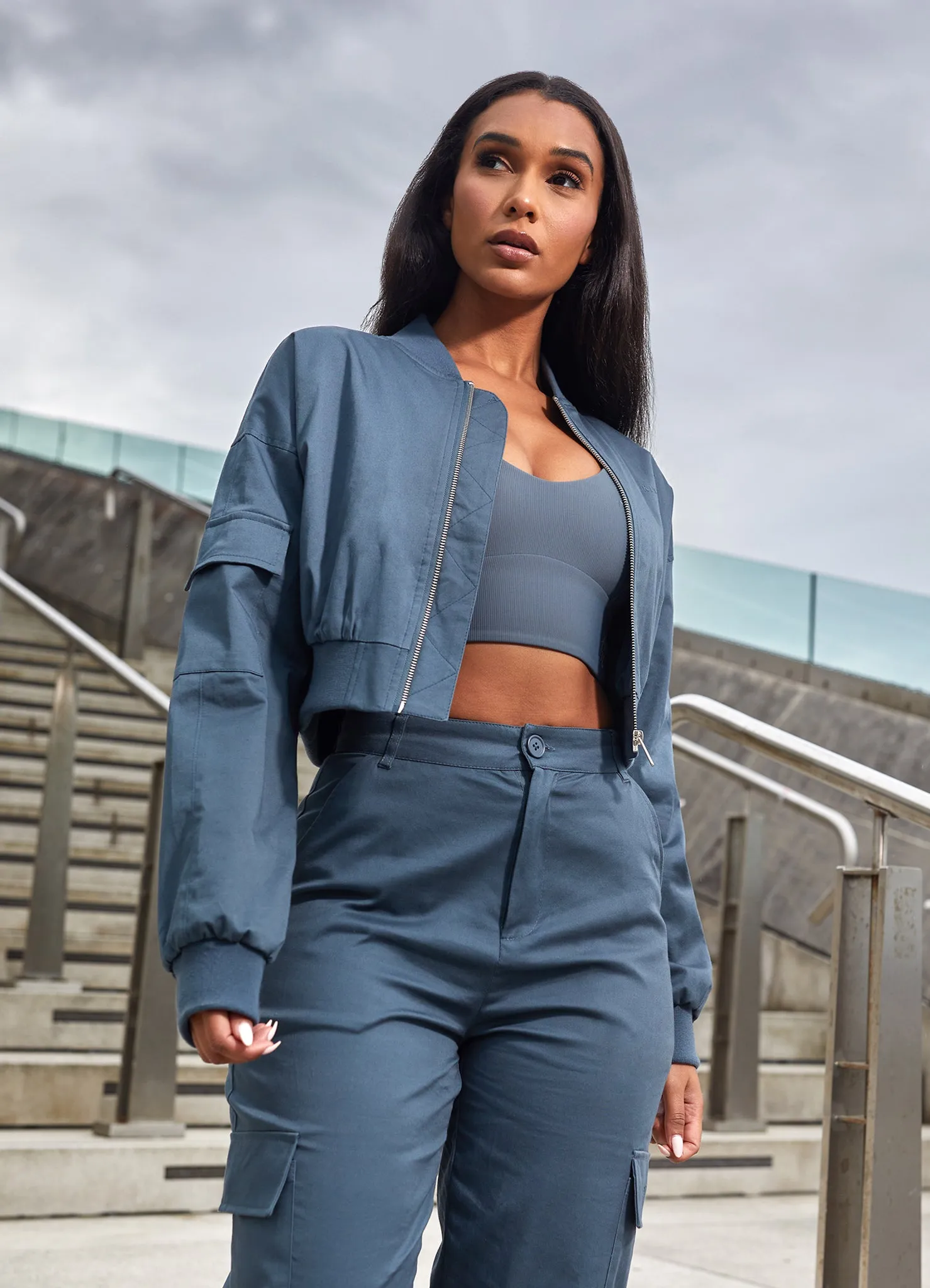 Gym King Woven Tracksuit - Storm Blue