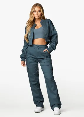 Gym King Woven Tracksuit - Storm Blue