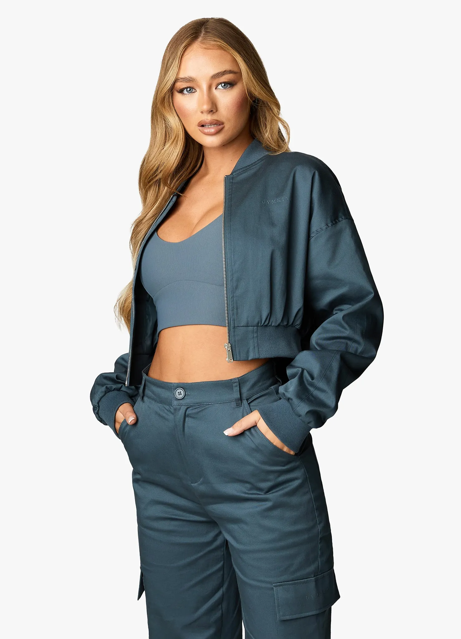 Gym King Woven Tracksuit - Storm Blue