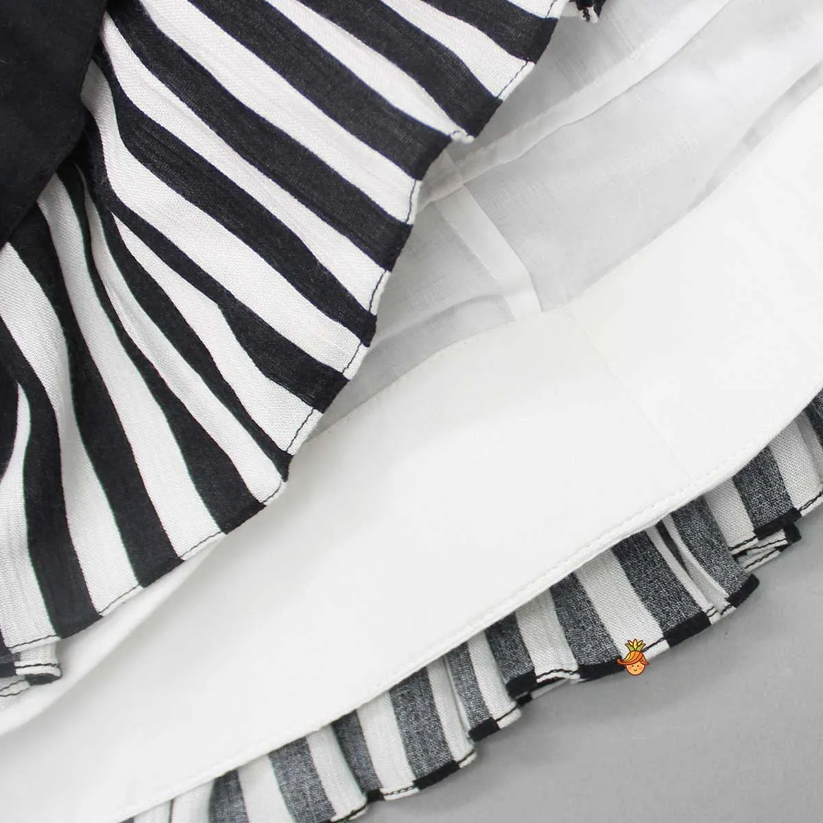 Halter Neck Cold Shoulder Top And Layered Skirt