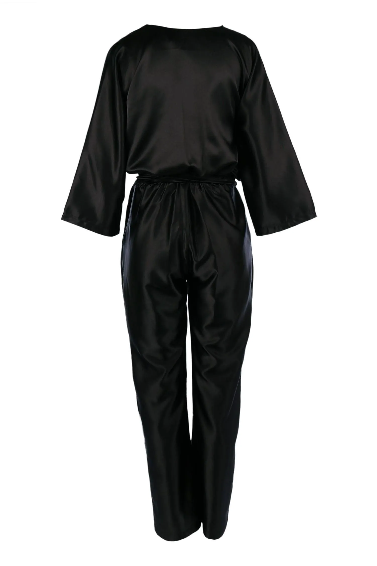 Helena Jumpsuit in Black | SATIN