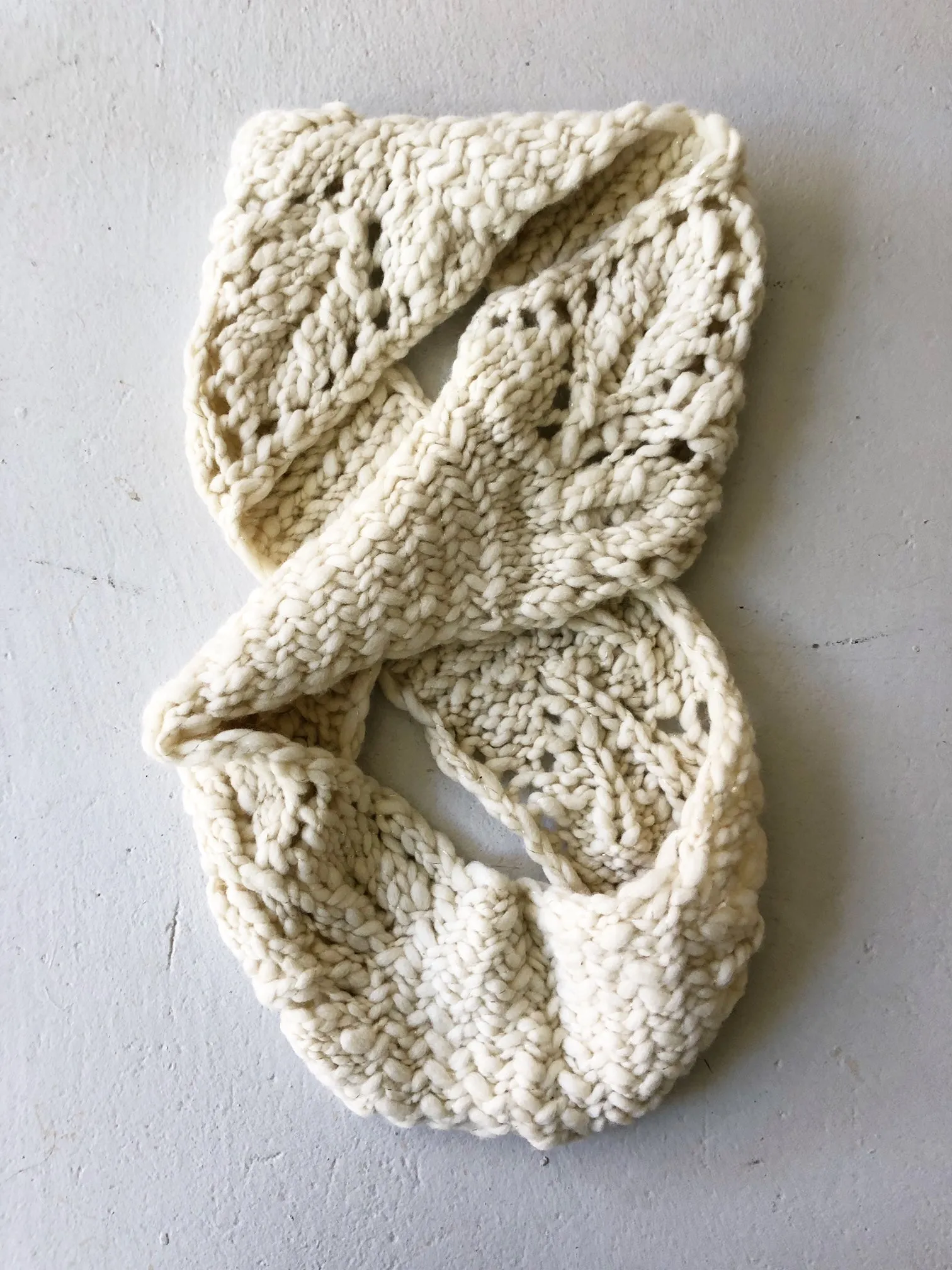 Herringbone Lace Cowl and Scarf Patterns