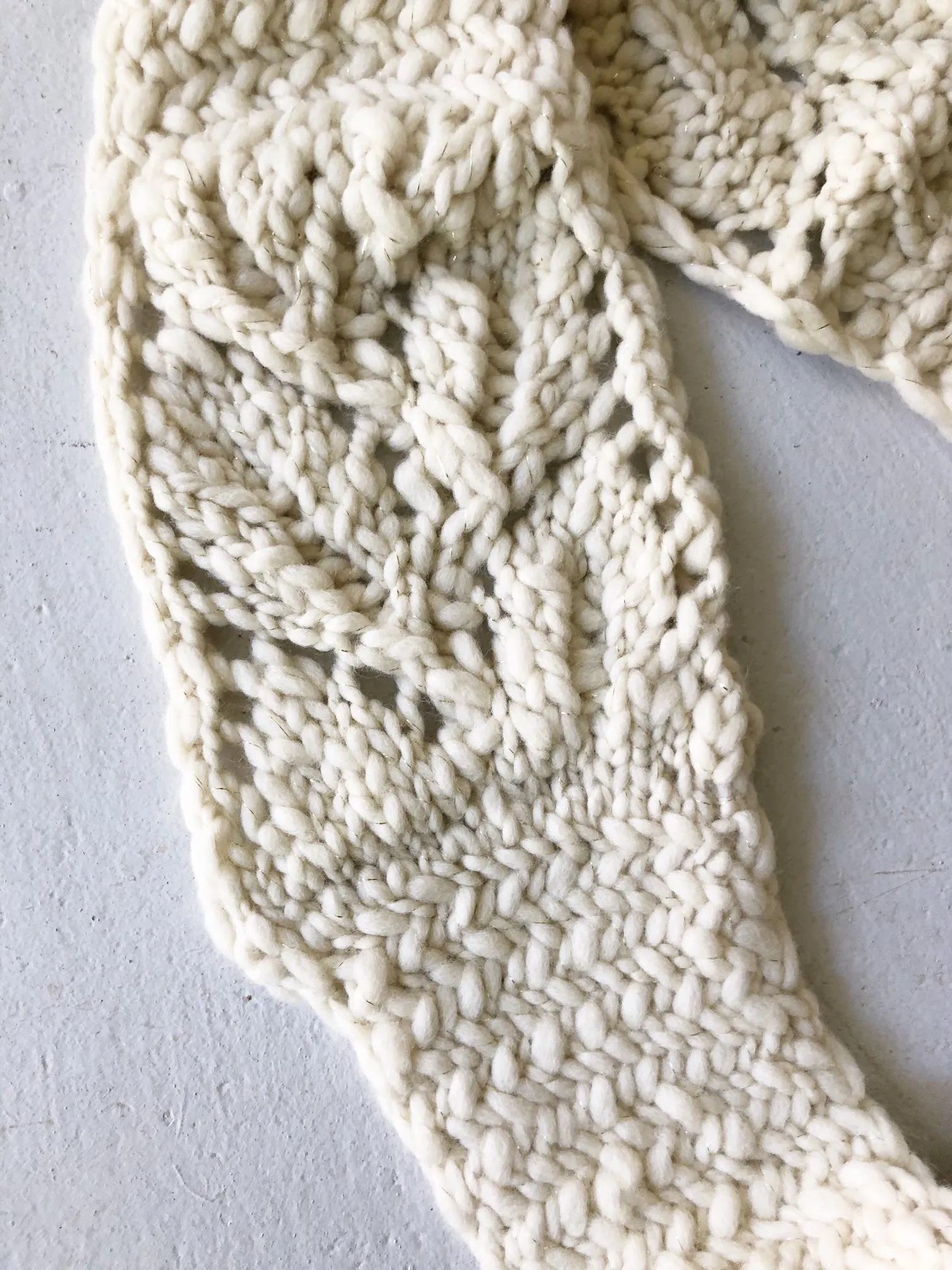 Herringbone Lace Cowl and Scarf Patterns
