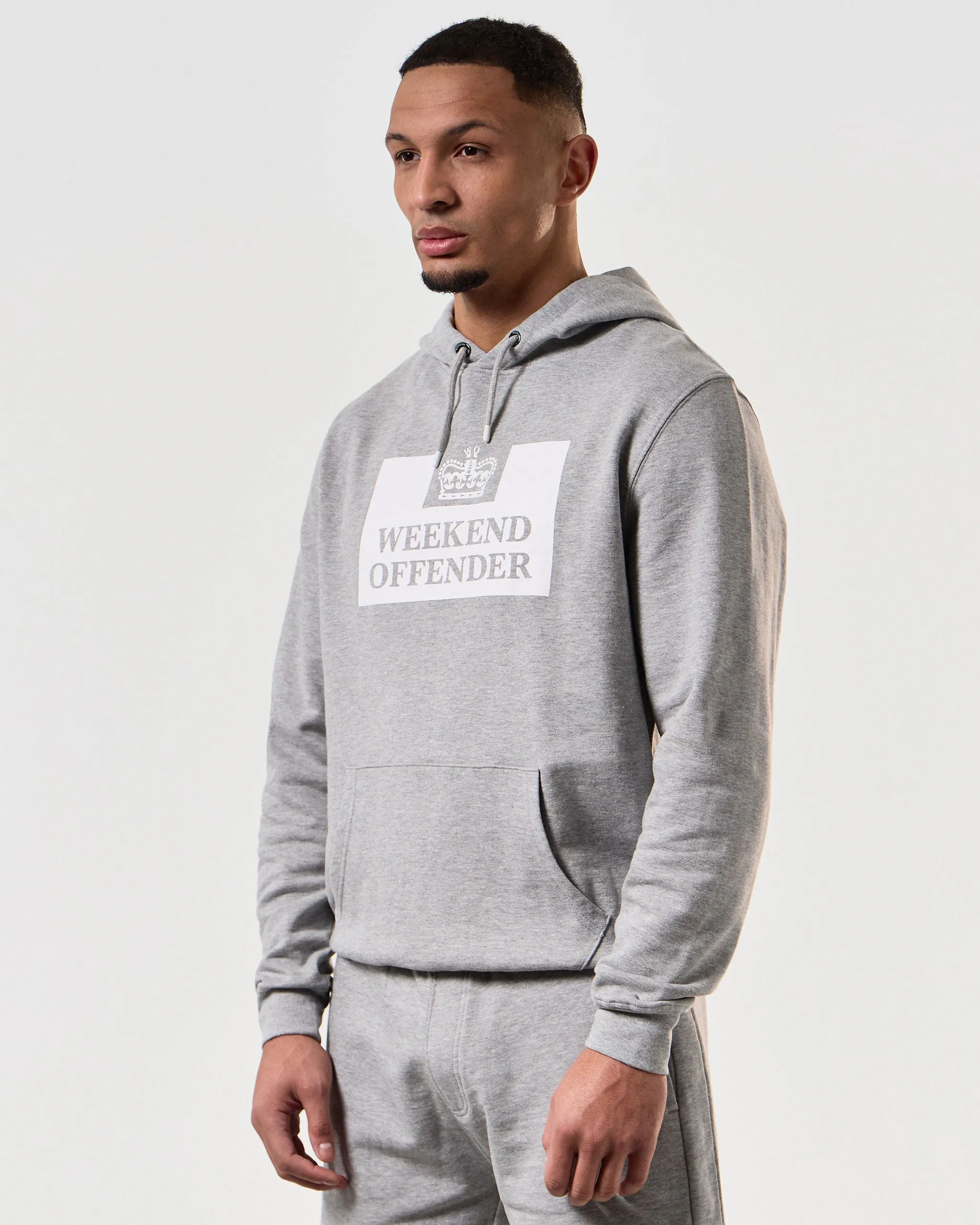 HM Service Classic Hoodie Grey Marl