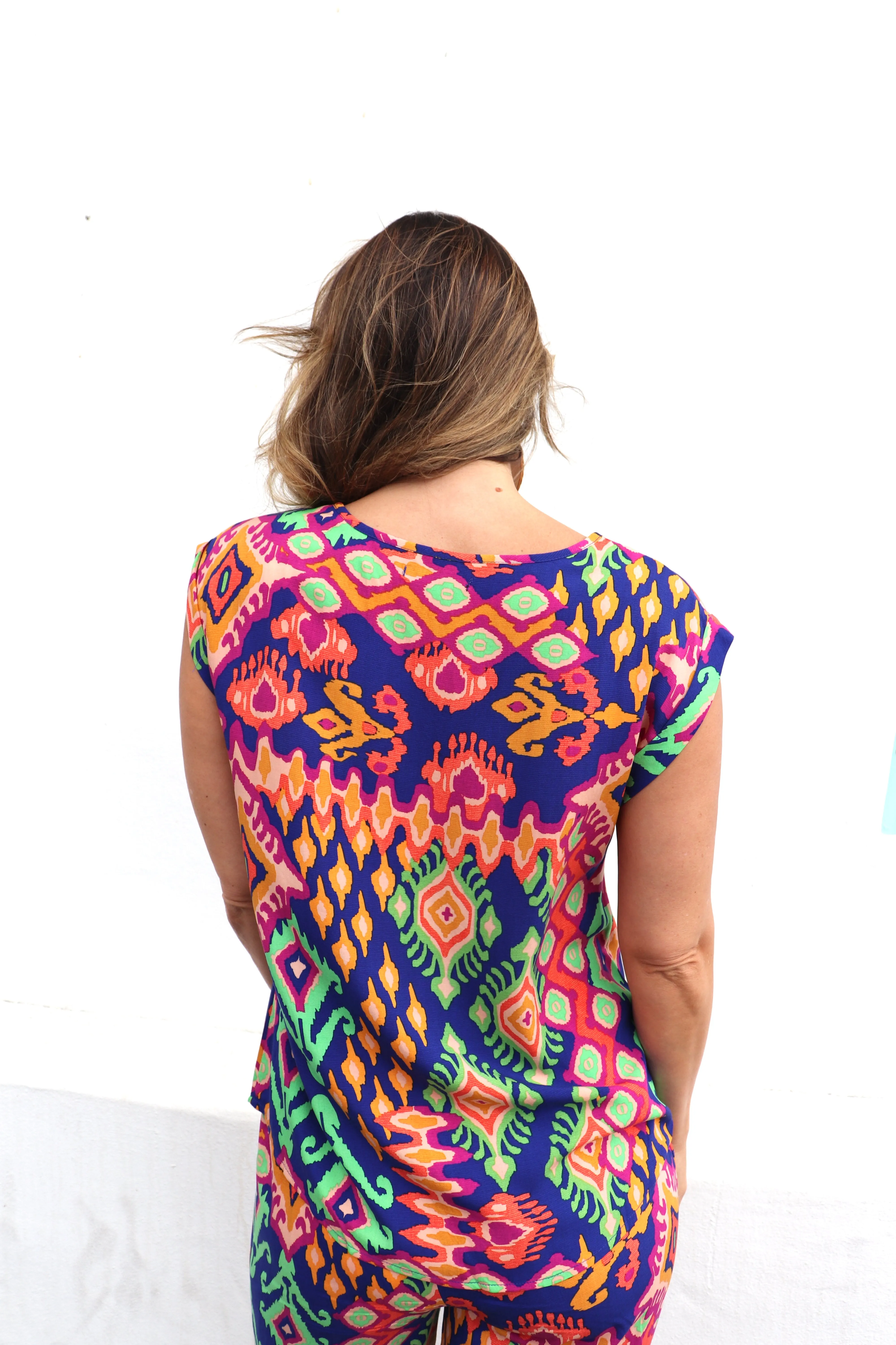 Hope Short Sleeve Top in Morocco