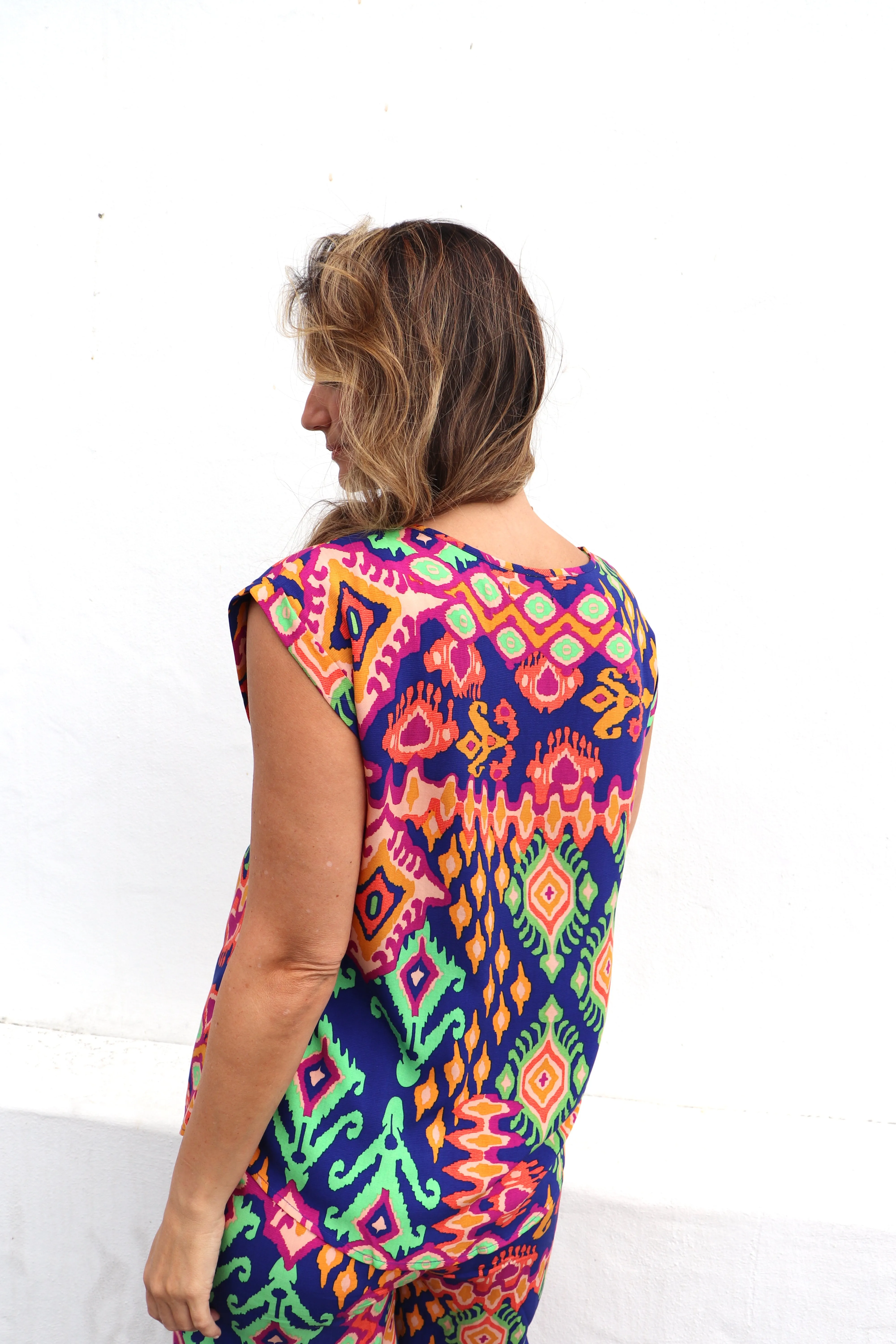 Hope Short Sleeve Top in Morocco