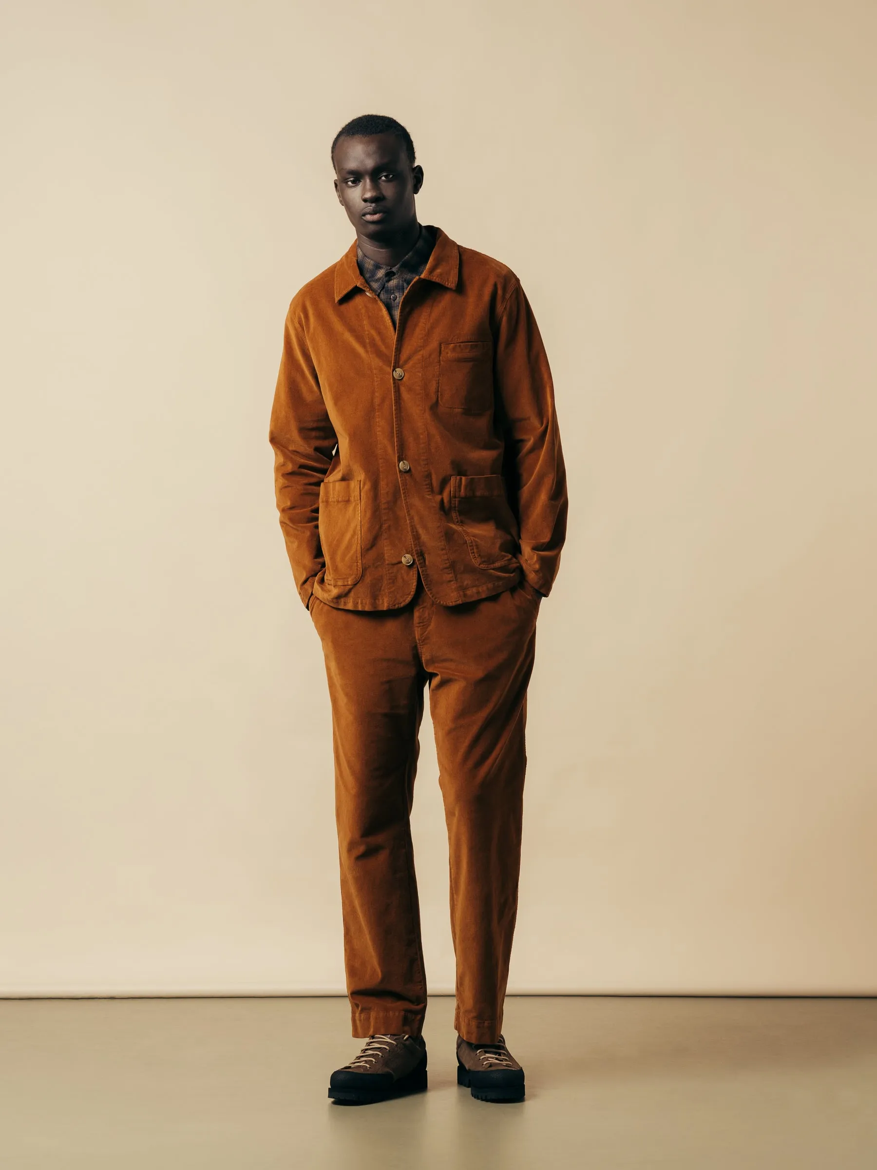 Huntly Jacket in Tobacco Moleskin