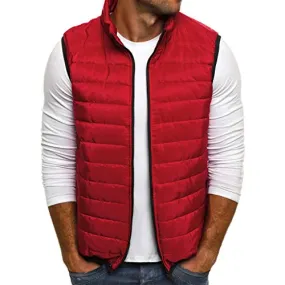 Imbottito Piumino Giubbino Smanicato Uomo Bodywarmer Giubbino Imbottito Senza Maniche Giacca, Moda Inverno da Uomo Imbottito Gilet Giacca Smanicato Gilet con Cappuccio Removibile Caldo Slim Fit