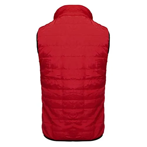 Imbottito Piumino Giubbino Smanicato Uomo Bodywarmer Giubbino Imbottito Senza Maniche Giacca, Moda Inverno da Uomo Imbottito Gilet Giacca Smanicato Gilet con Cappuccio Removibile Caldo Slim Fit