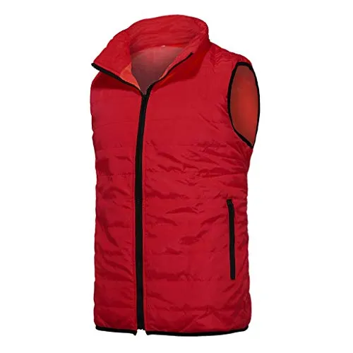 Imbottito Piumino Giubbino Smanicato Uomo Bodywarmer Giubbino Imbottito Senza Maniche Giacca, Moda Inverno da Uomo Imbottito Gilet Giacca Smanicato Gilet con Cappuccio Removibile Caldo Slim Fit