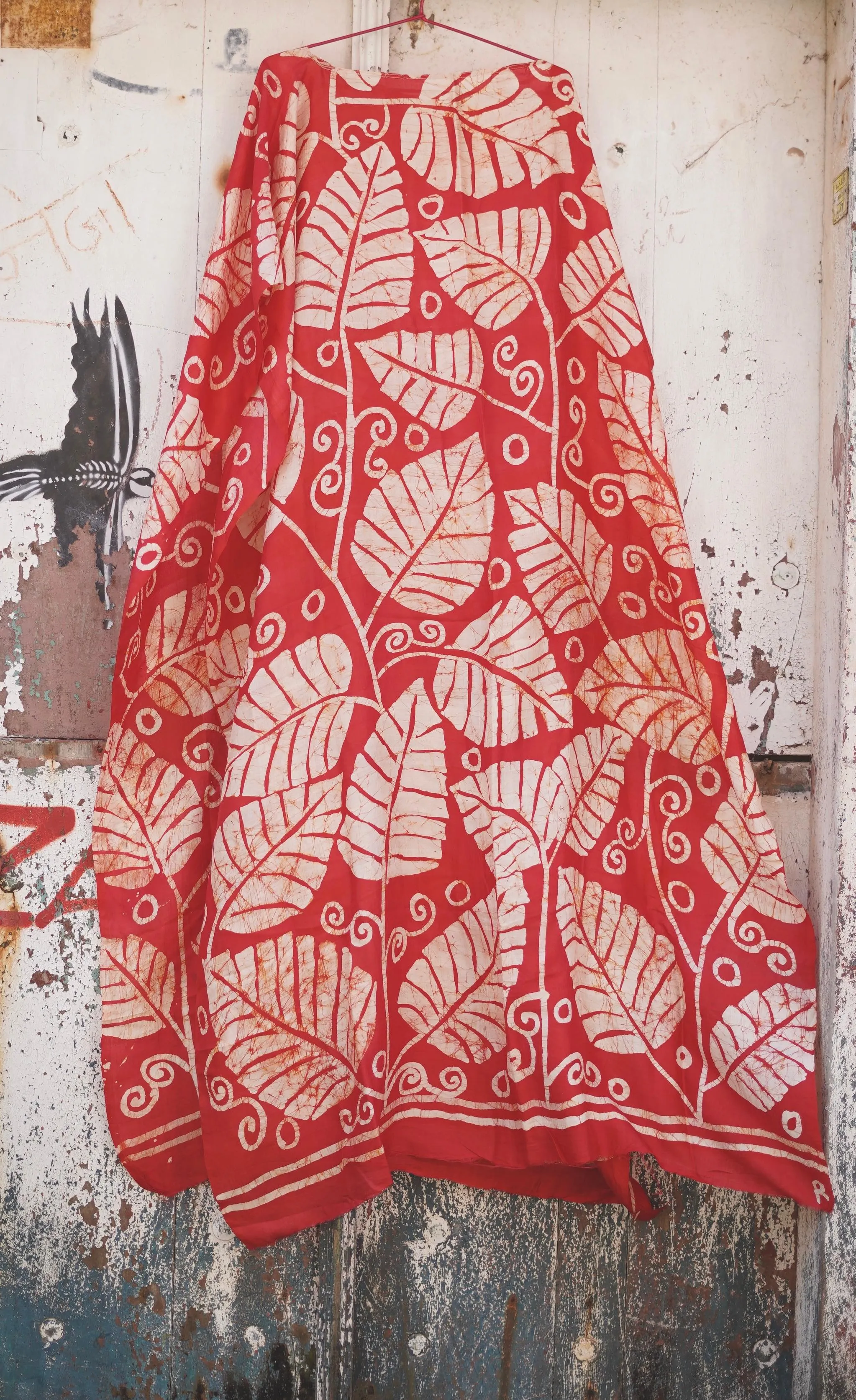 Java Silk Batik Poncho : One Of A Kind