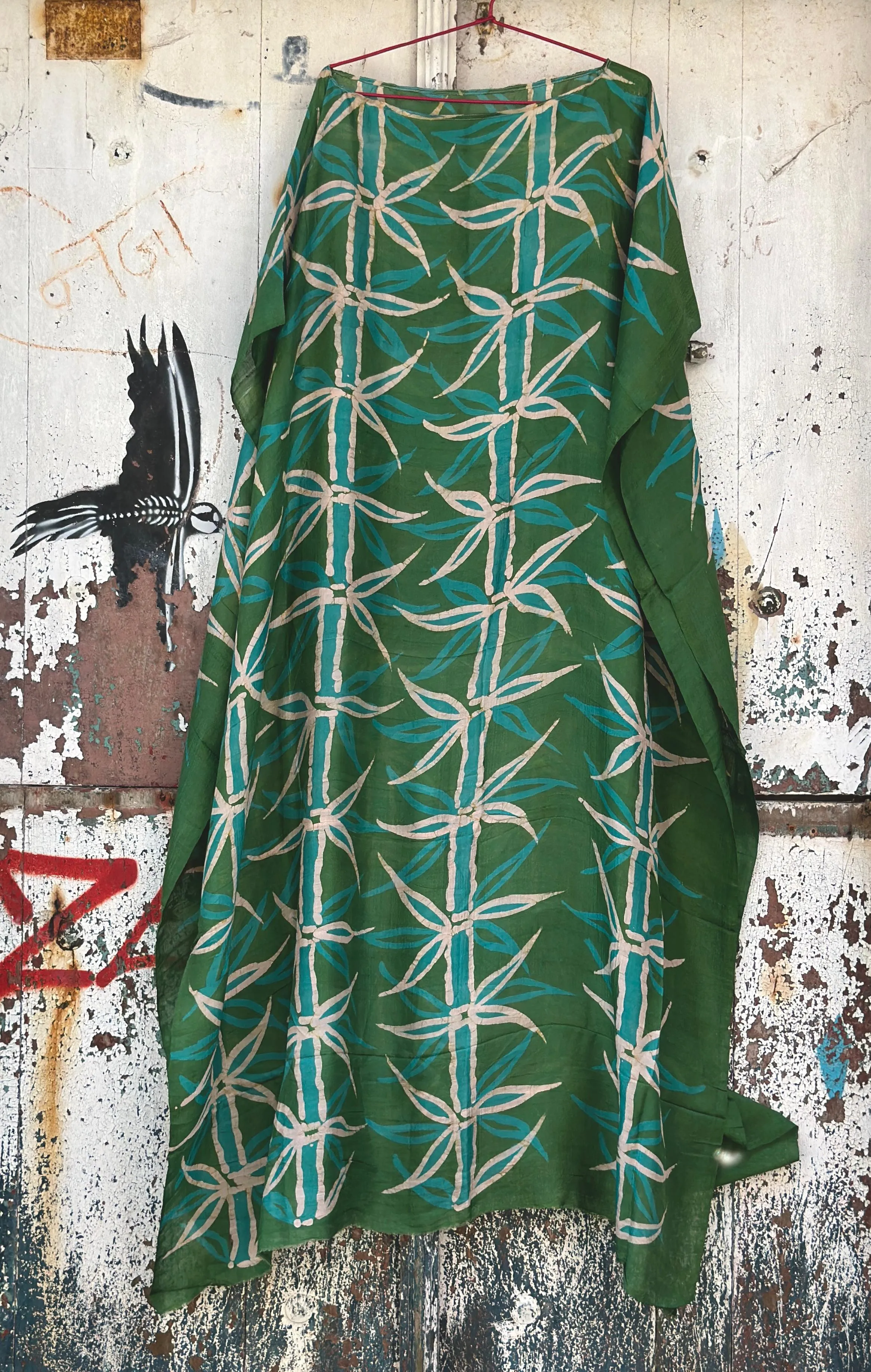 Java Silk Batik Poncho : One Of A Kind