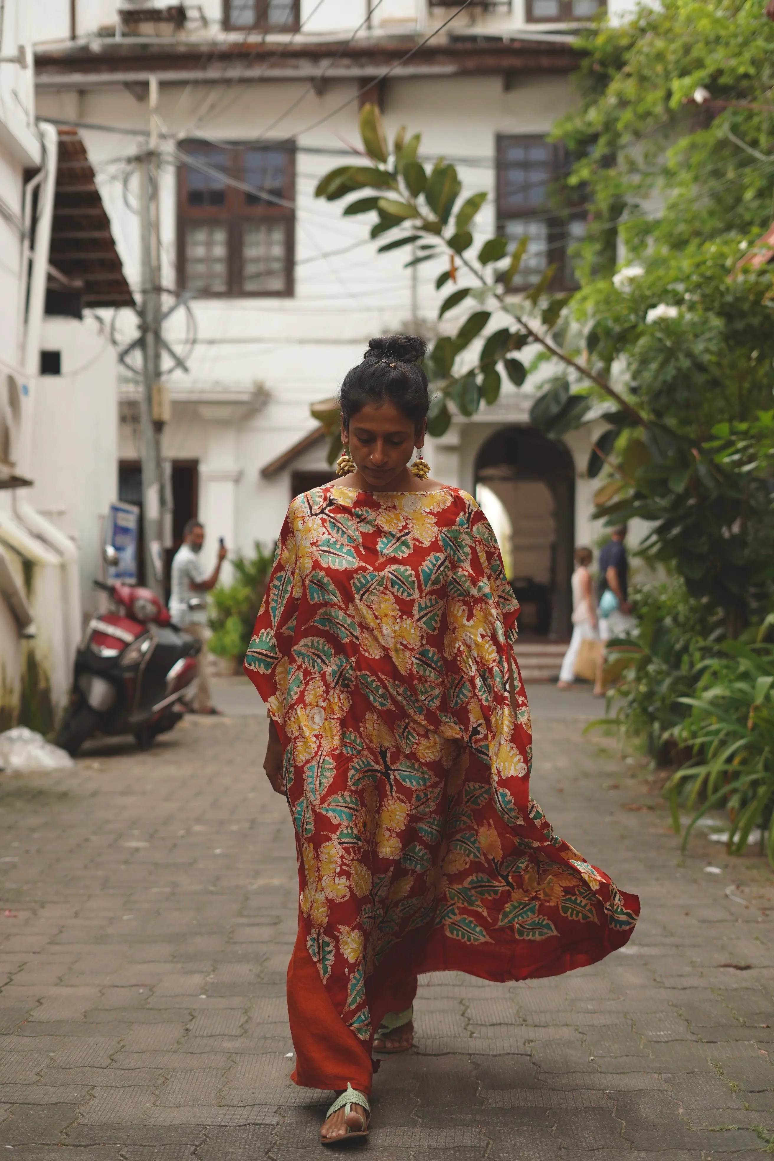 Java Silk Batik Poncho : One Of A Kind