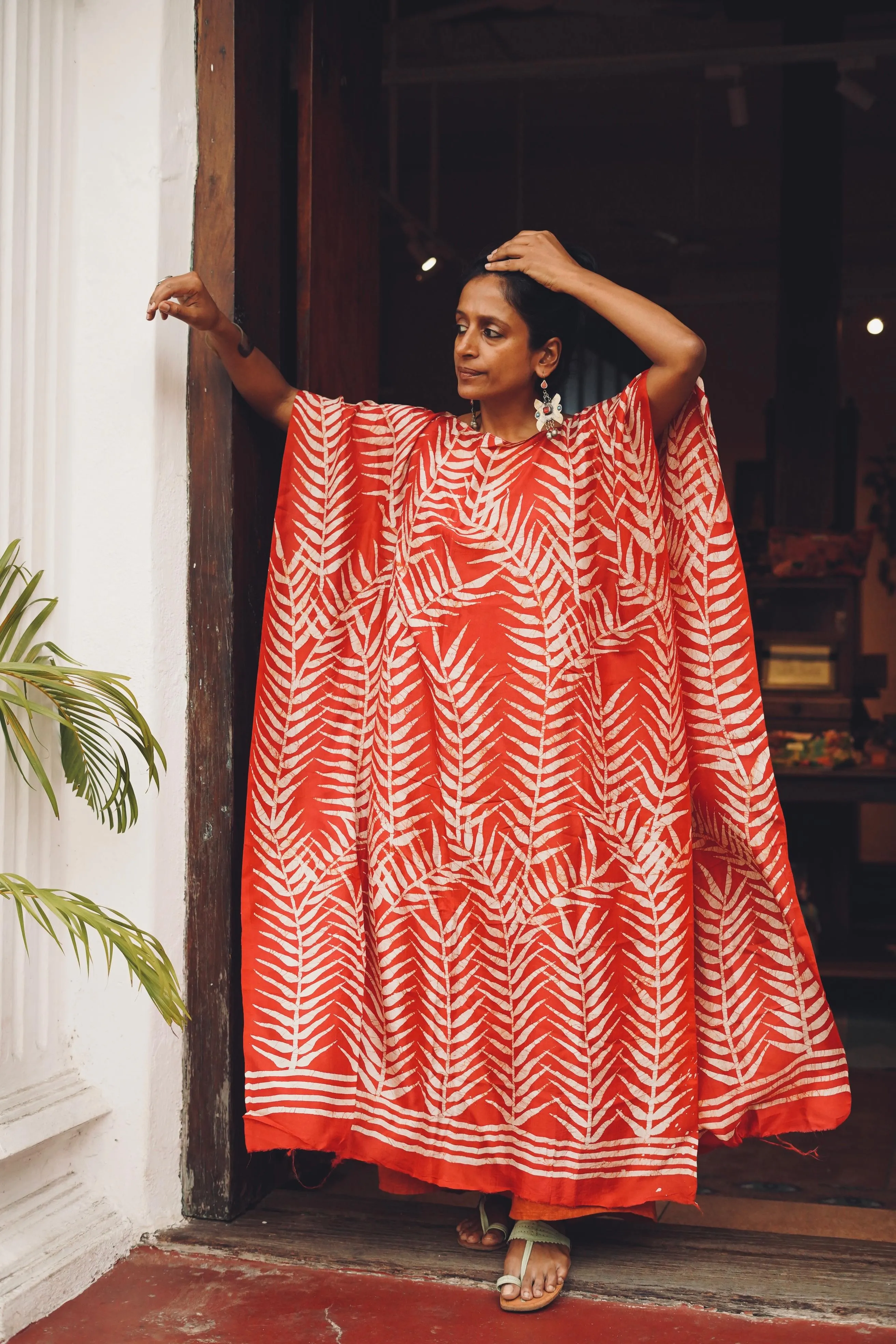 Java Silk Batik Poncho : One Of A Kind