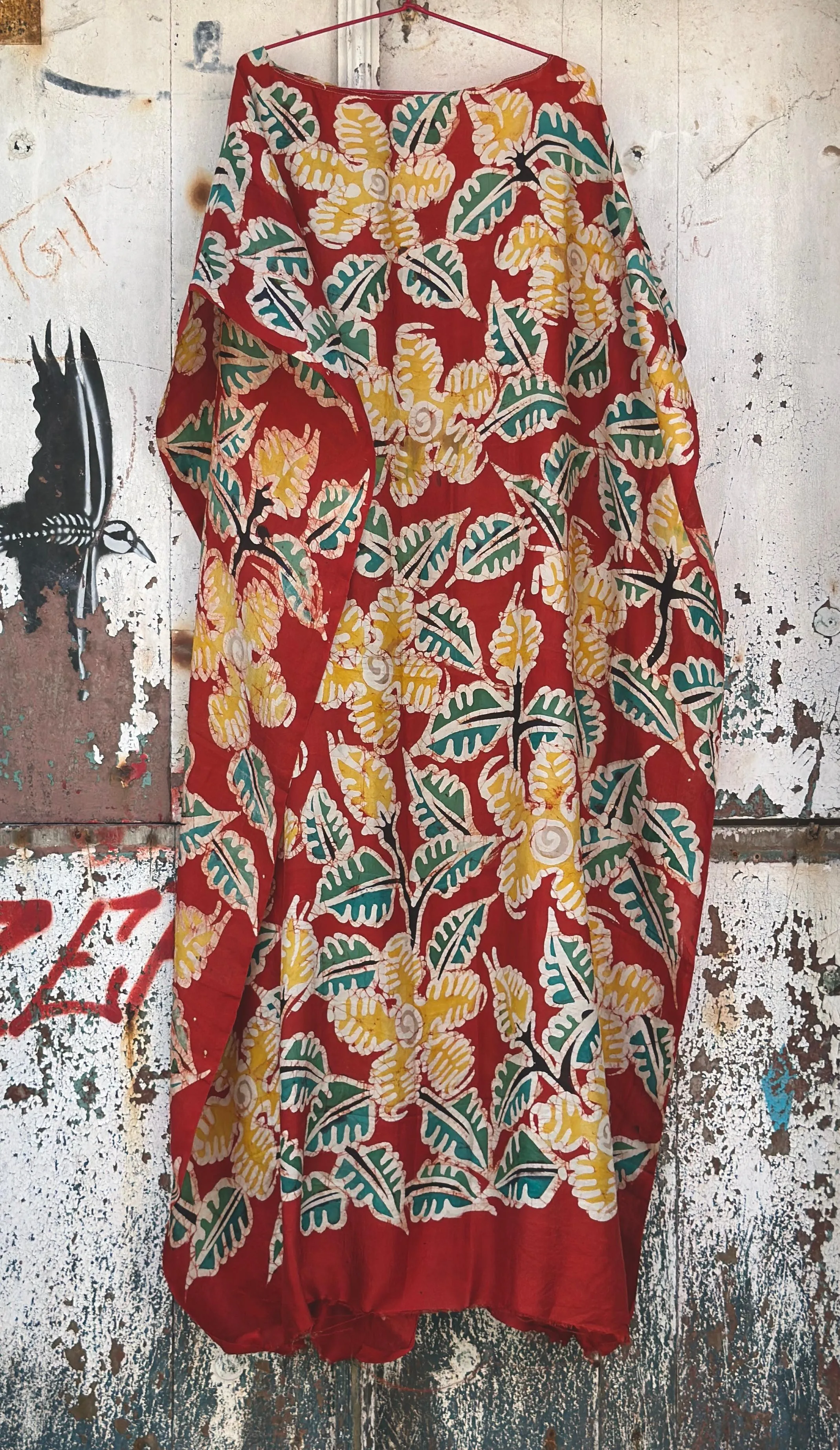 Java Silk Batik Poncho : One Of A Kind