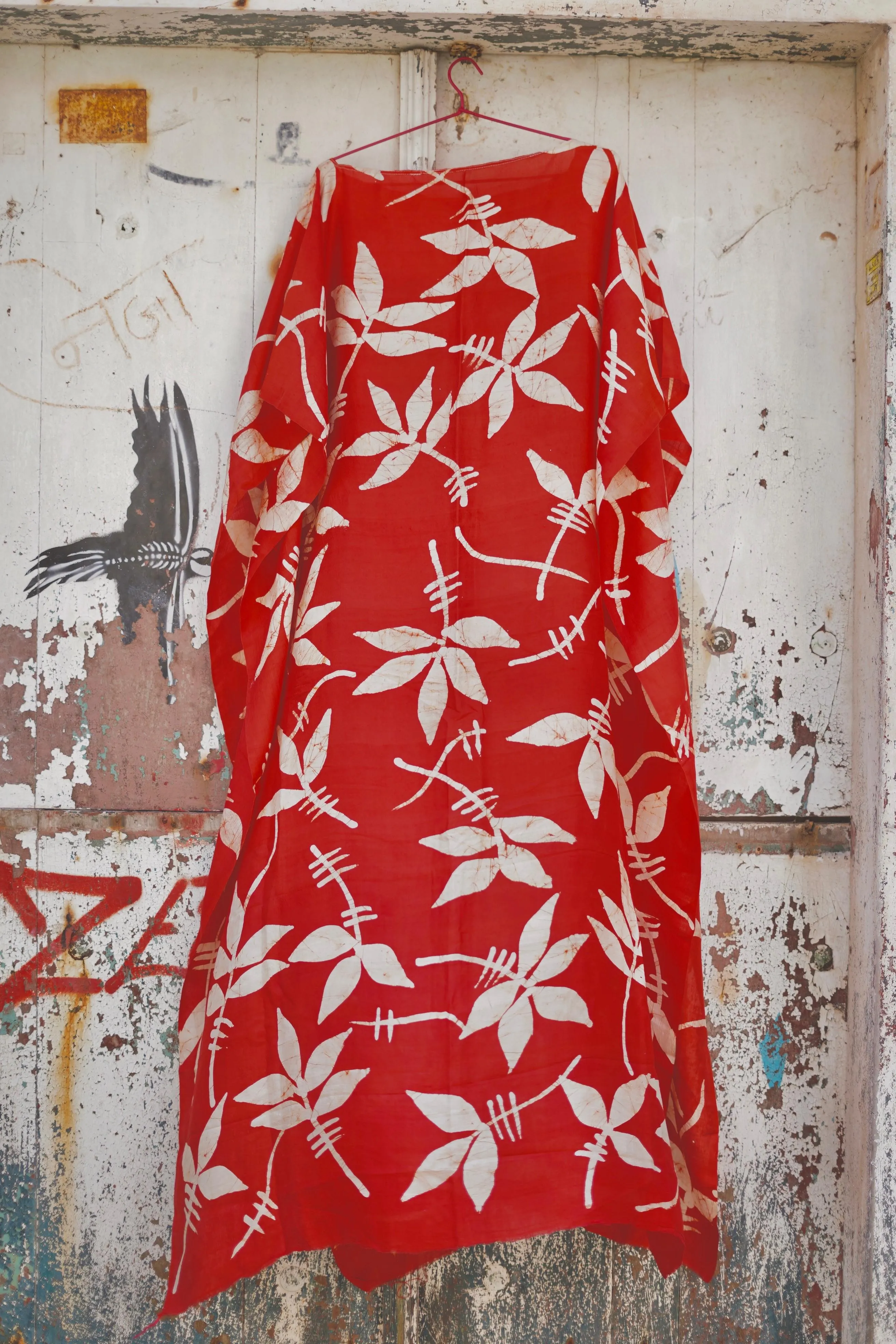 Java Silk Batik Poncho : One Of A Kind