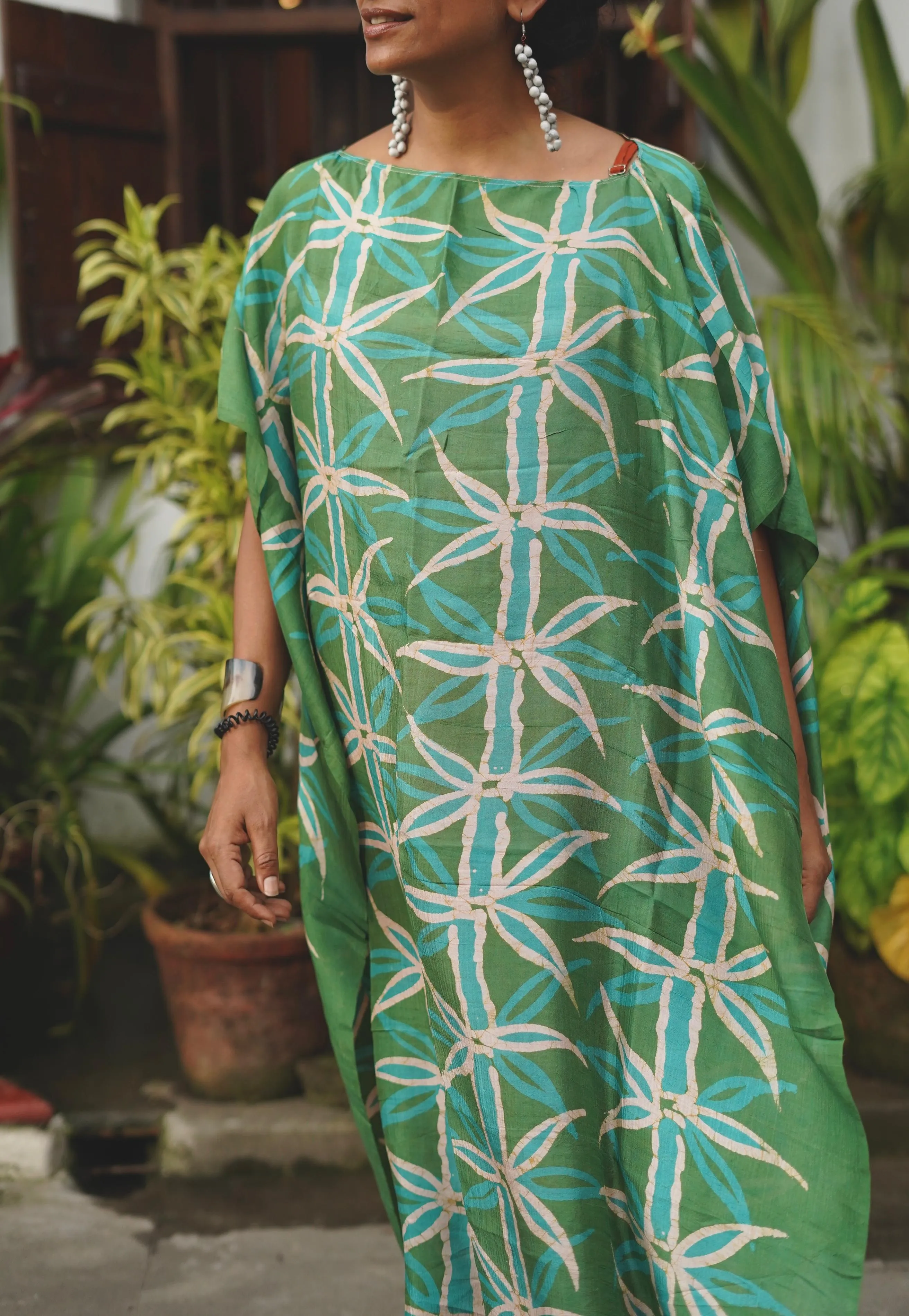 Java Silk Batik Poncho : One Of A Kind