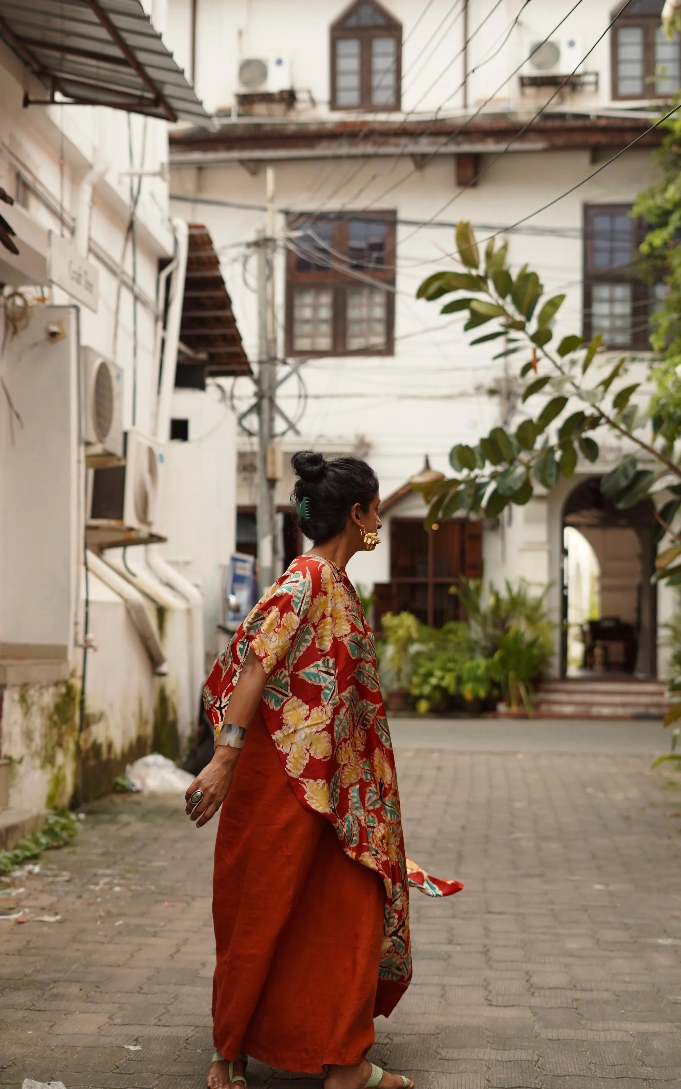 Java Silk Batik Poncho : One Of A Kind