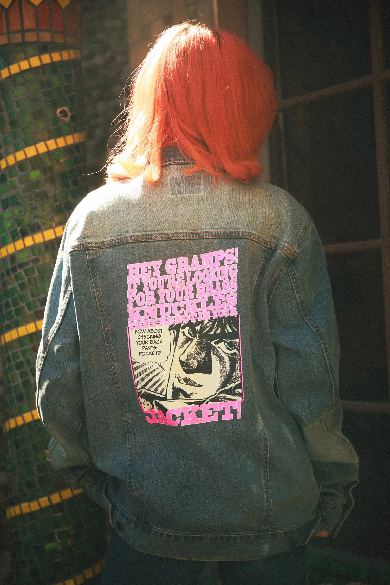JoJo's Bizarre Adventure Battle Tendency Denim Jacket
