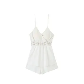 Jumpsuit with Crossed Bodice