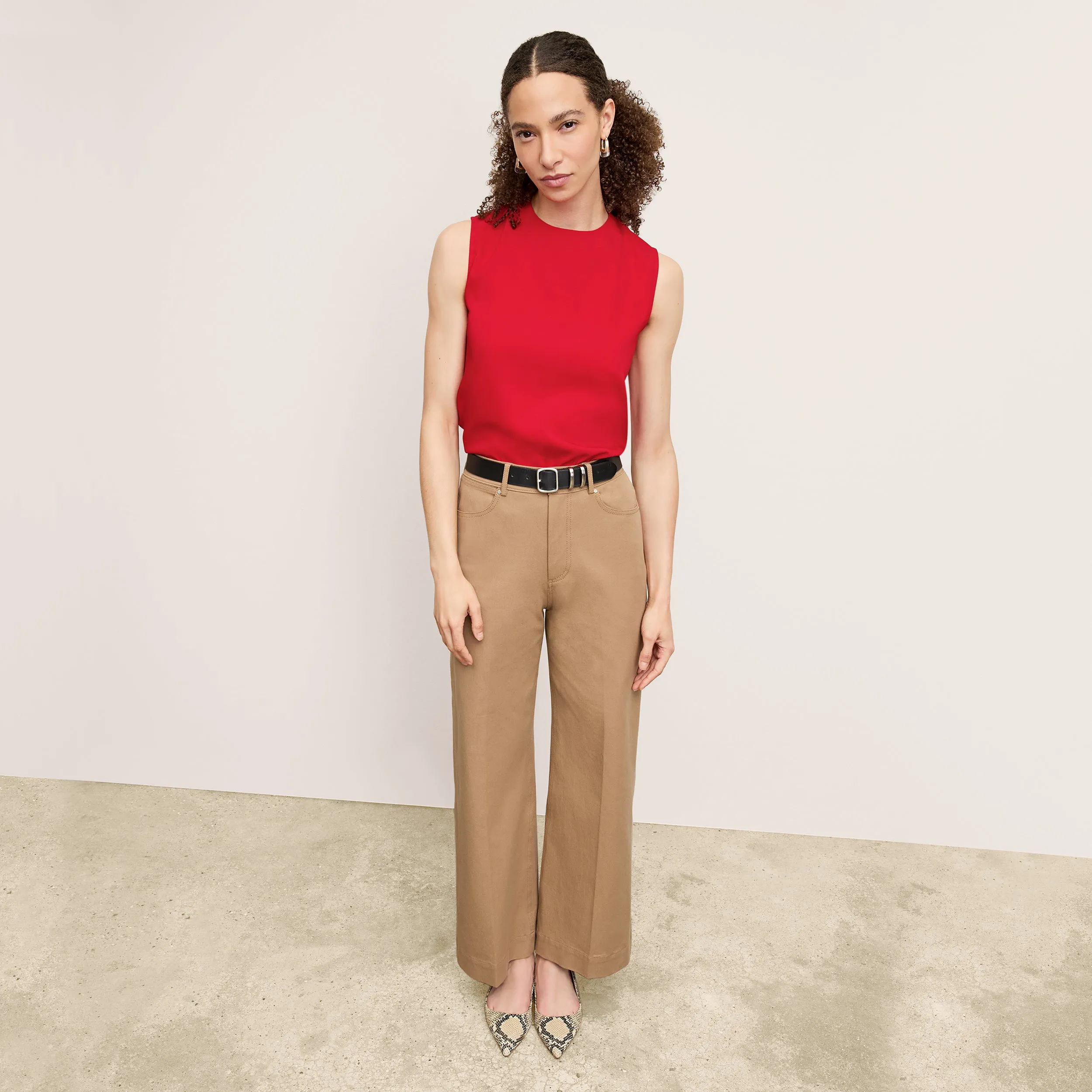 Katrina Top - Eco Sateen :: Maraschino