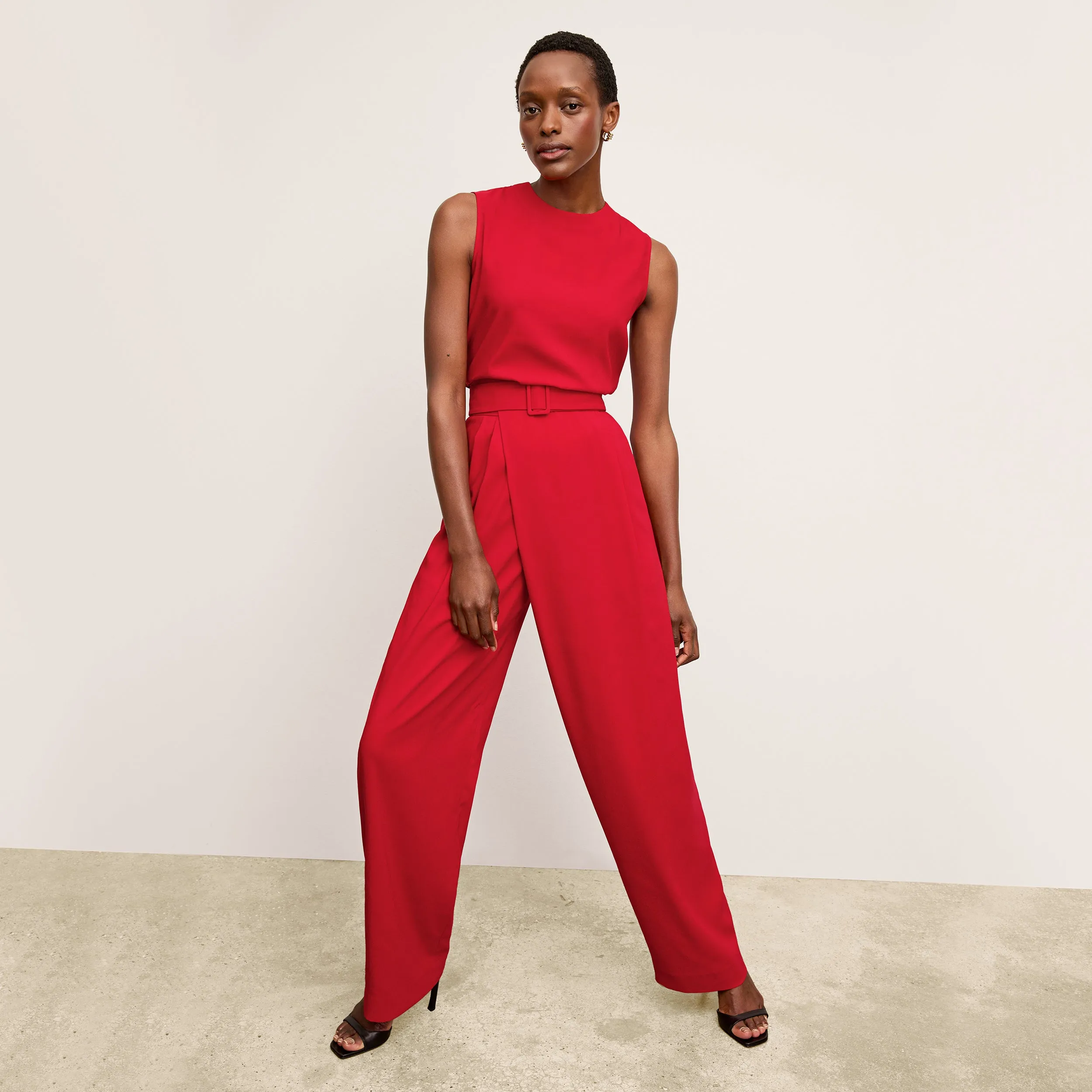 Katrina Top - Eco Sateen :: Maraschino