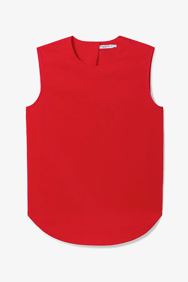 Katrina Top - Eco Sateen :: Maraschino