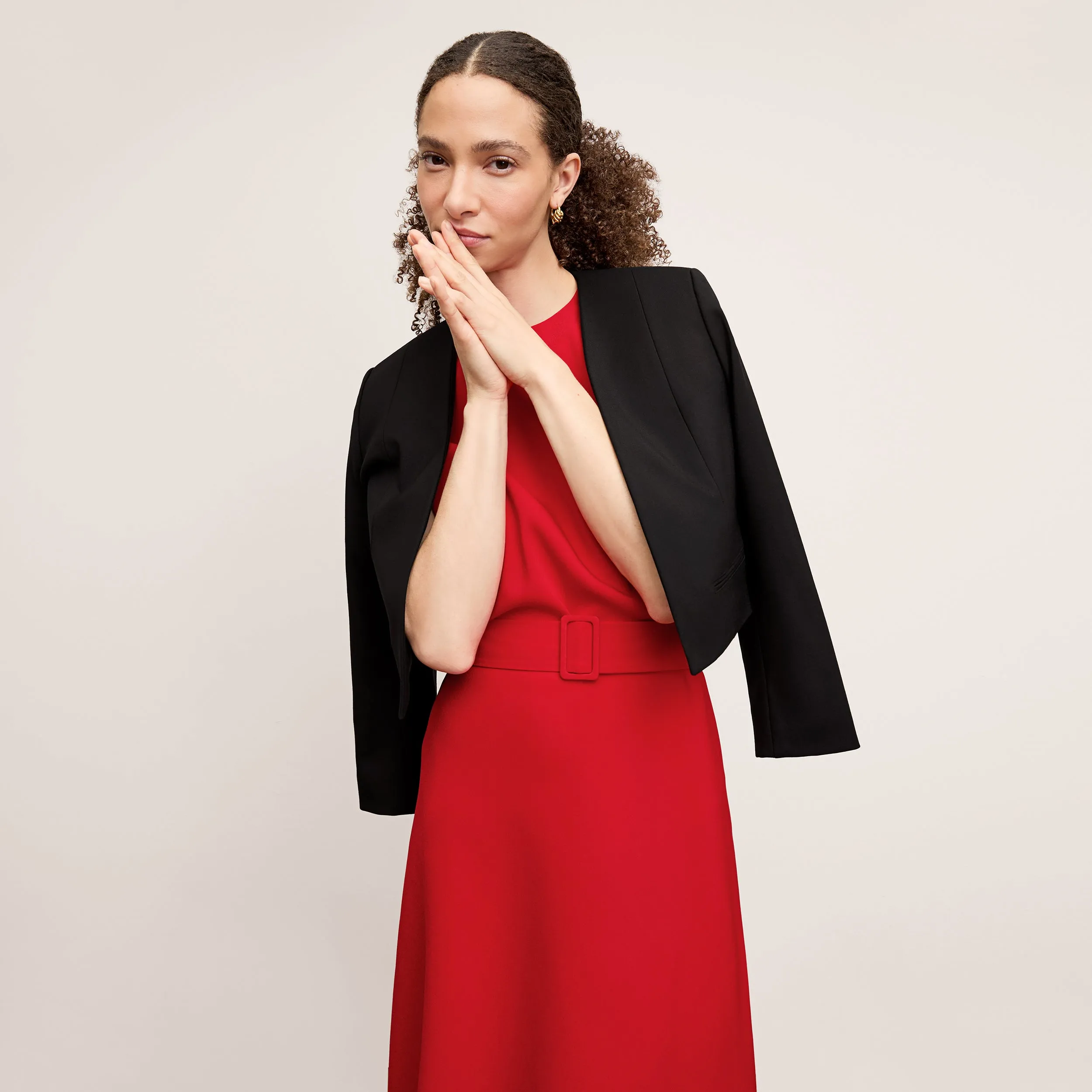 Katrina Top - Eco Sateen :: Maraschino