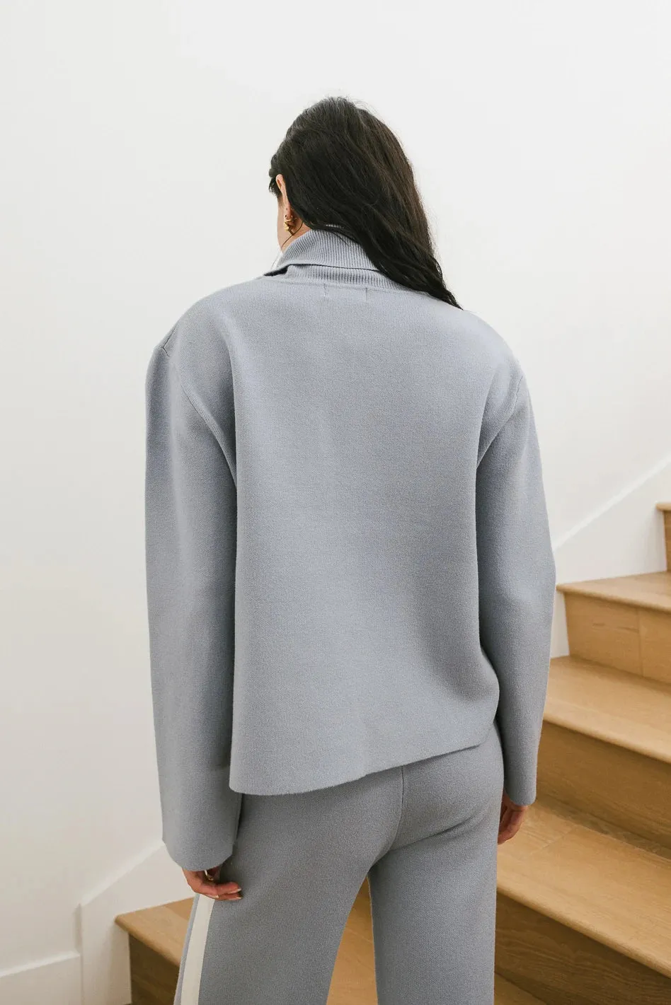 Kiara Knit Sweater in Blue - FINAL SALE