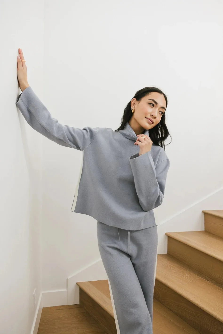 Kiara Knit Sweater in Blue - FINAL SALE