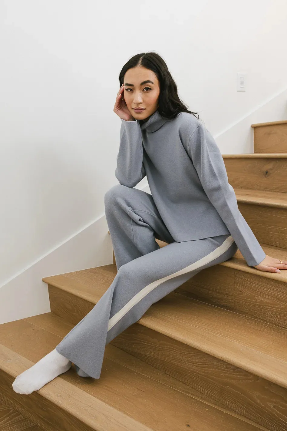 Kiara Knit Sweater in Blue - FINAL SALE