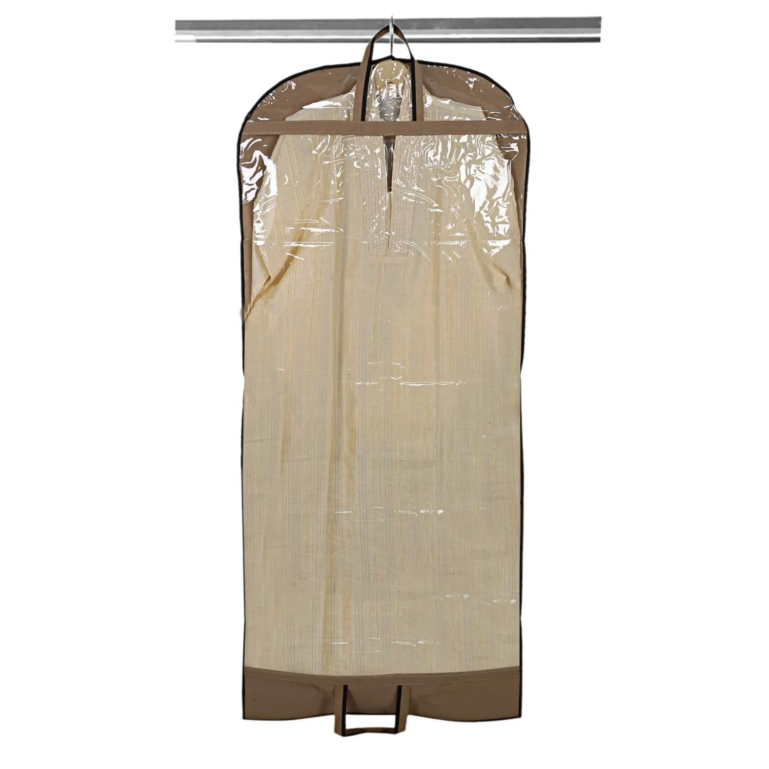 Kuber Industries Non Woven 1 Piece Long Suit Sherwani Cover (Brown) -CTKTC5869