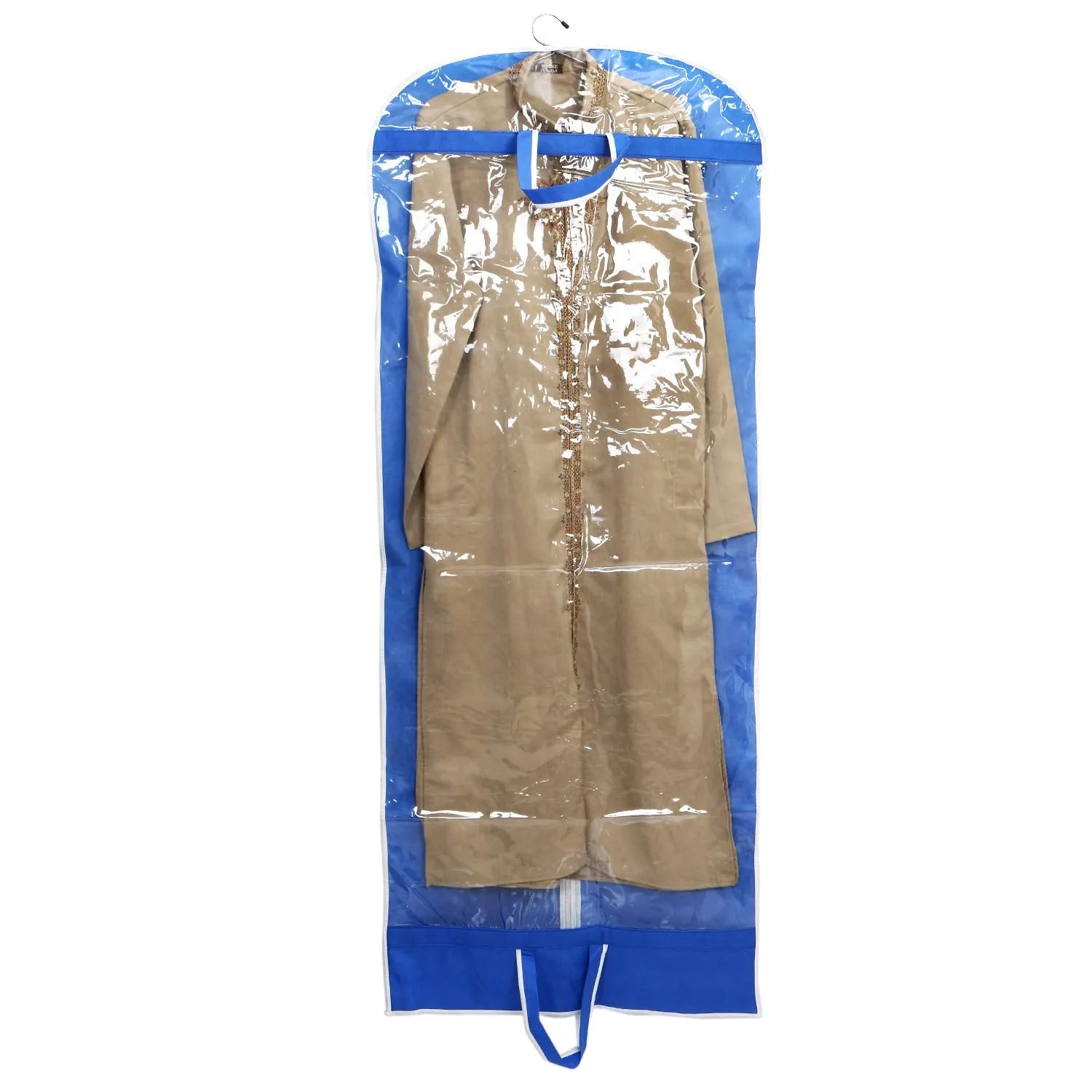 Kuber Industries Non Woven 12 Pieces Long Suit Sherwani Cover (Blue) - CTKTC30696