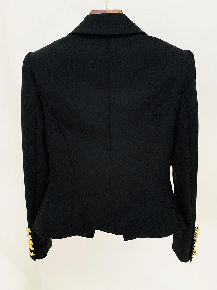 Ladies Solid Color Lapel Neck Blazer Coat L103