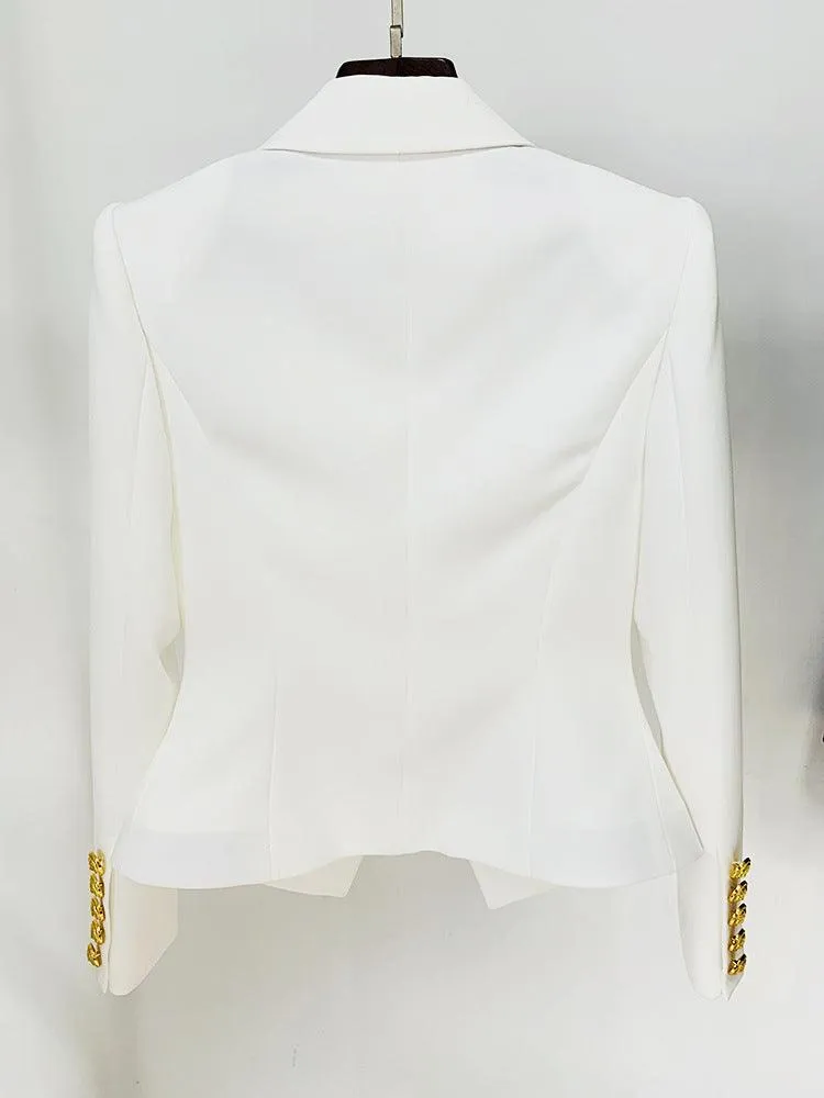 Ladies Solid Color Lapel Neck Blazer Coat L103