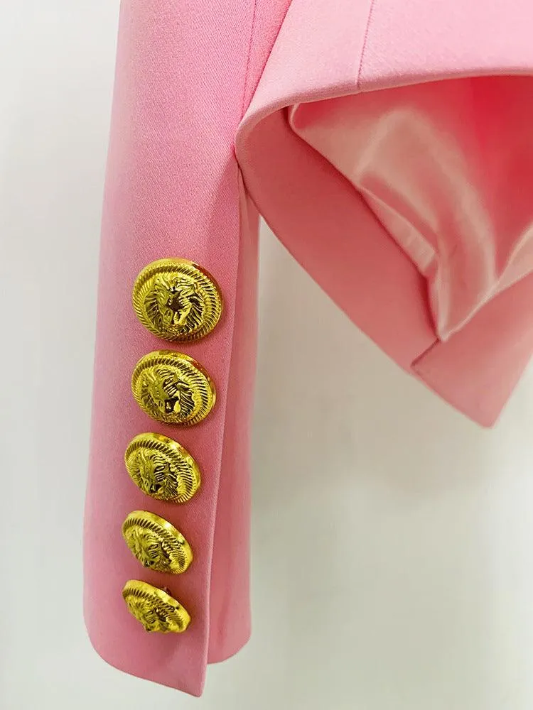 Ladies Solid Color Lapel Neck Blazer Coat L103